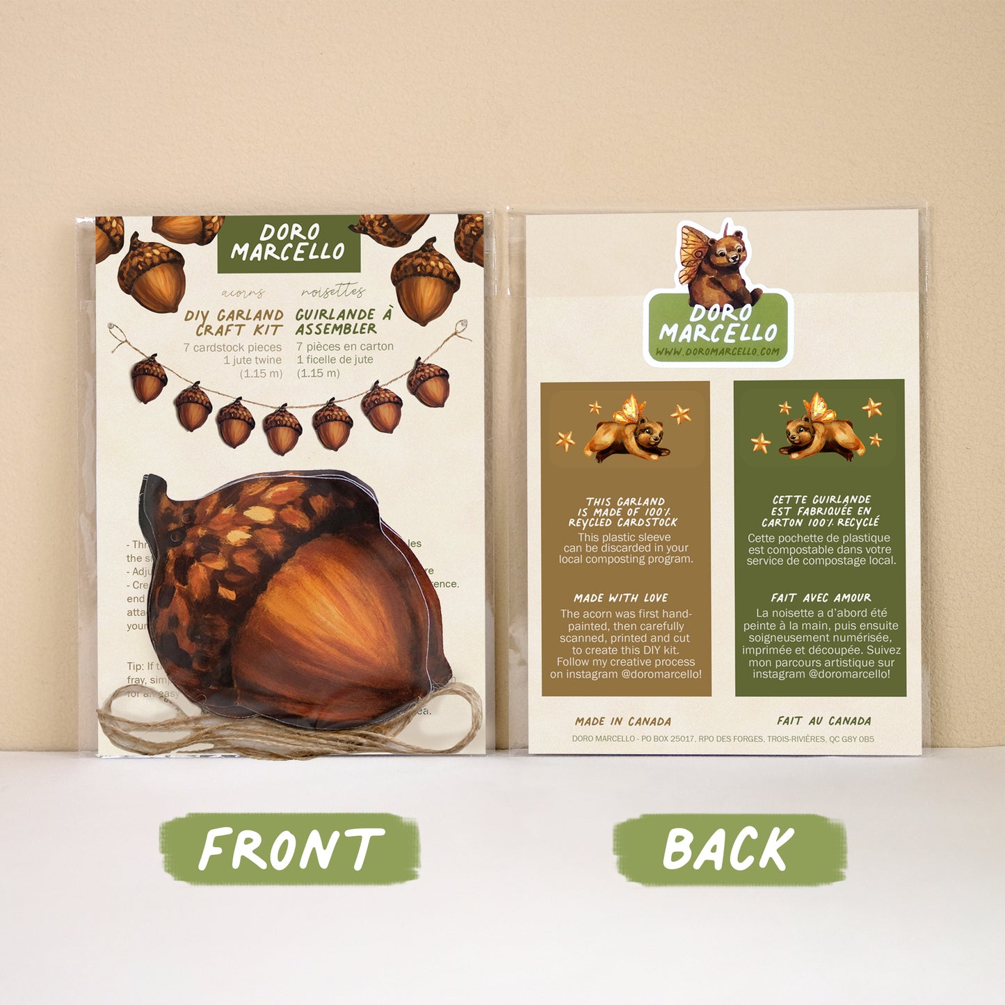 Acorns - DIY Garland Kit