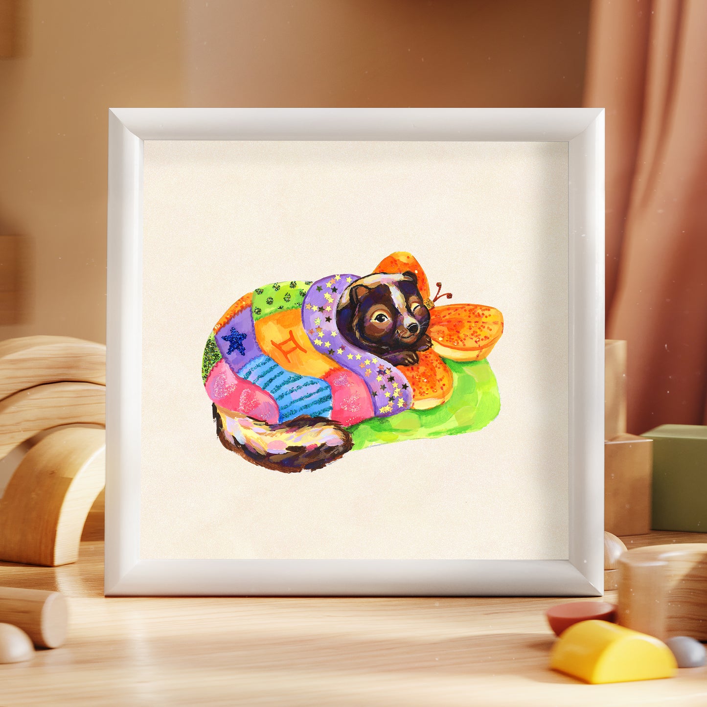 Gémeaux - Estampe d'art