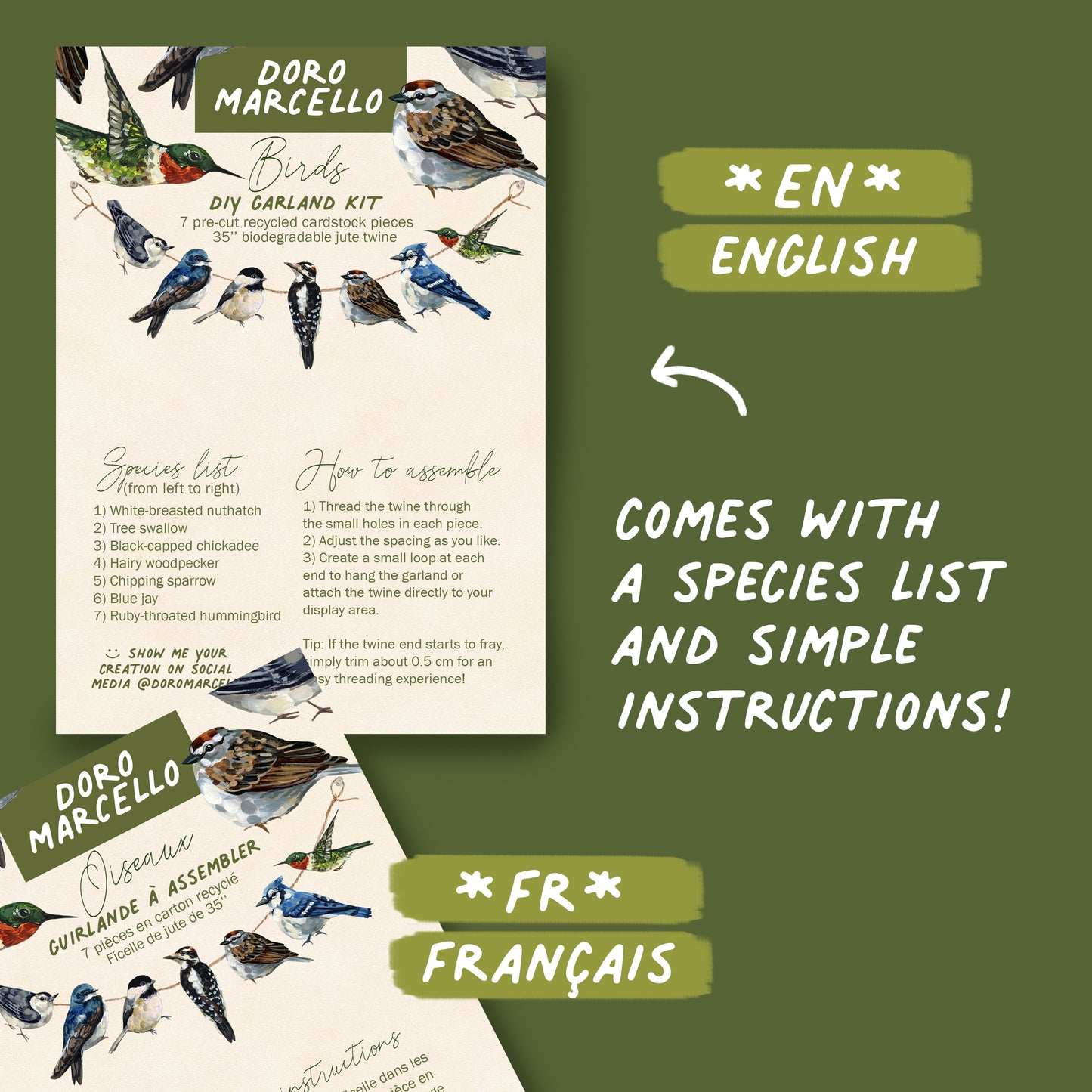 Birds - DIY Garland Kit