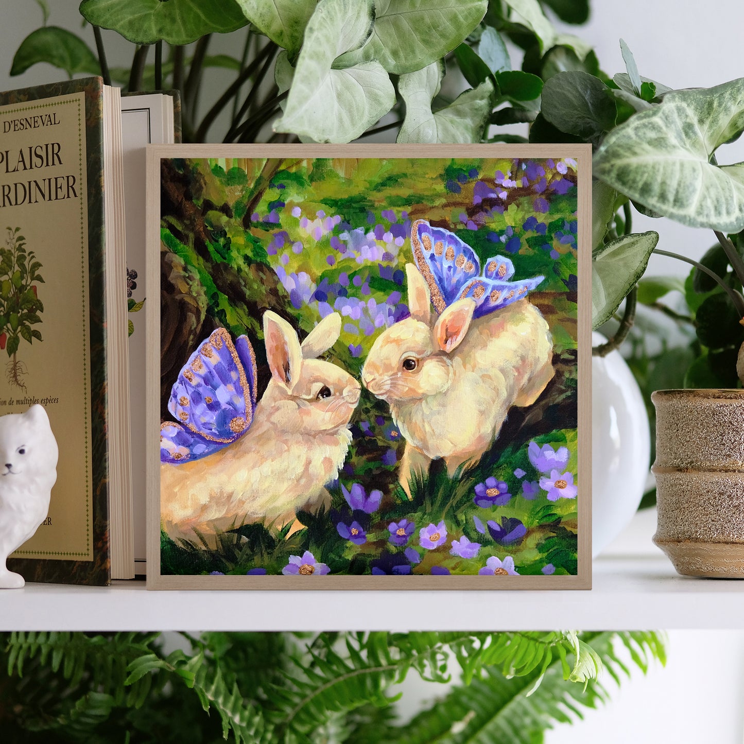 Fairy bunnies - Art Print