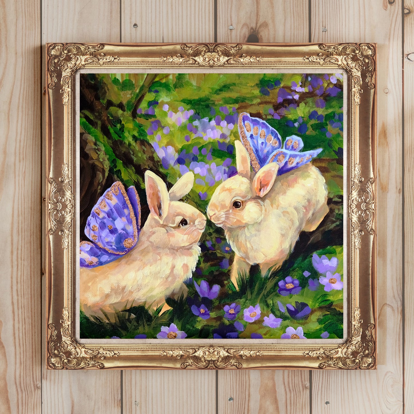 Fairy bunnies - Art Print