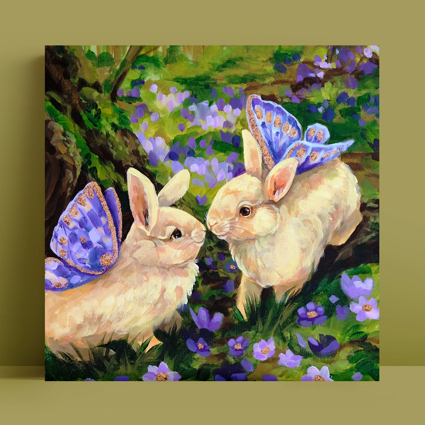Fairy bunnies - Art Print