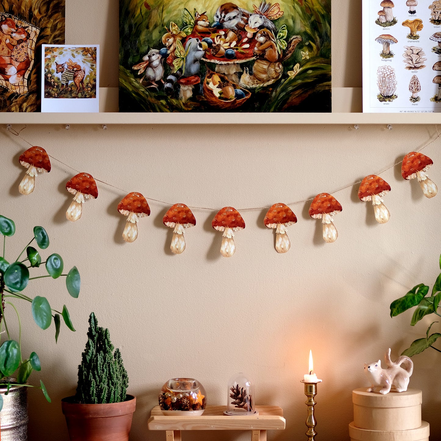 Champignons - Kit de guirlande DIY
