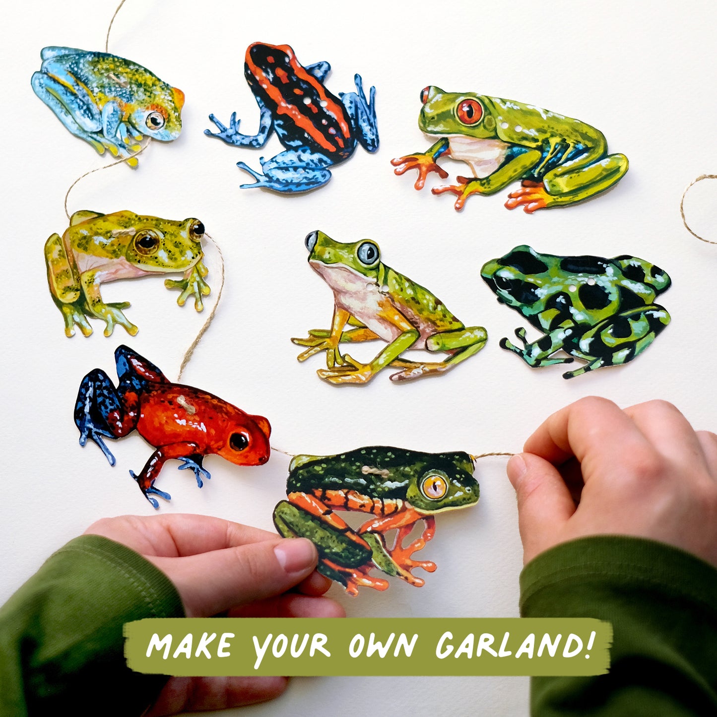 Grenouilles - Kit de guirlande DIY