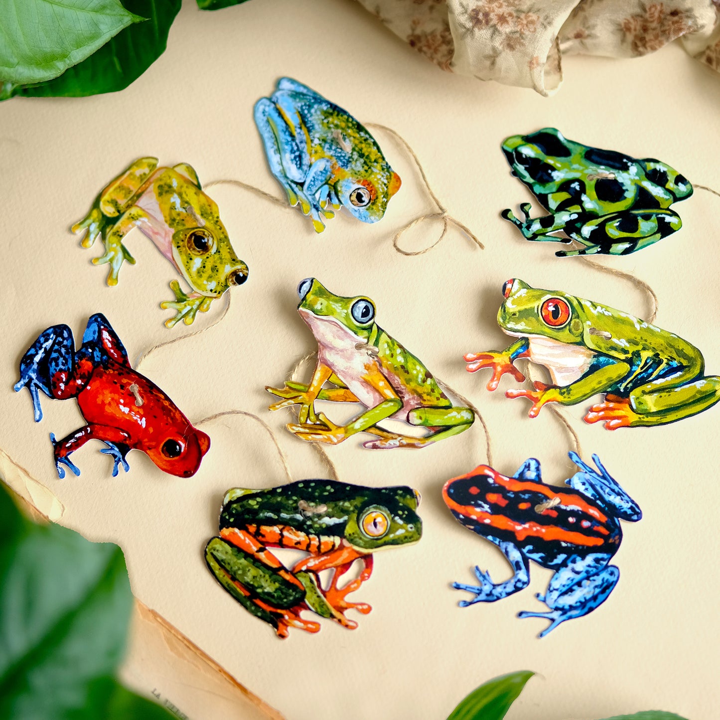 Grenouilles - Kit de guirlande DIY