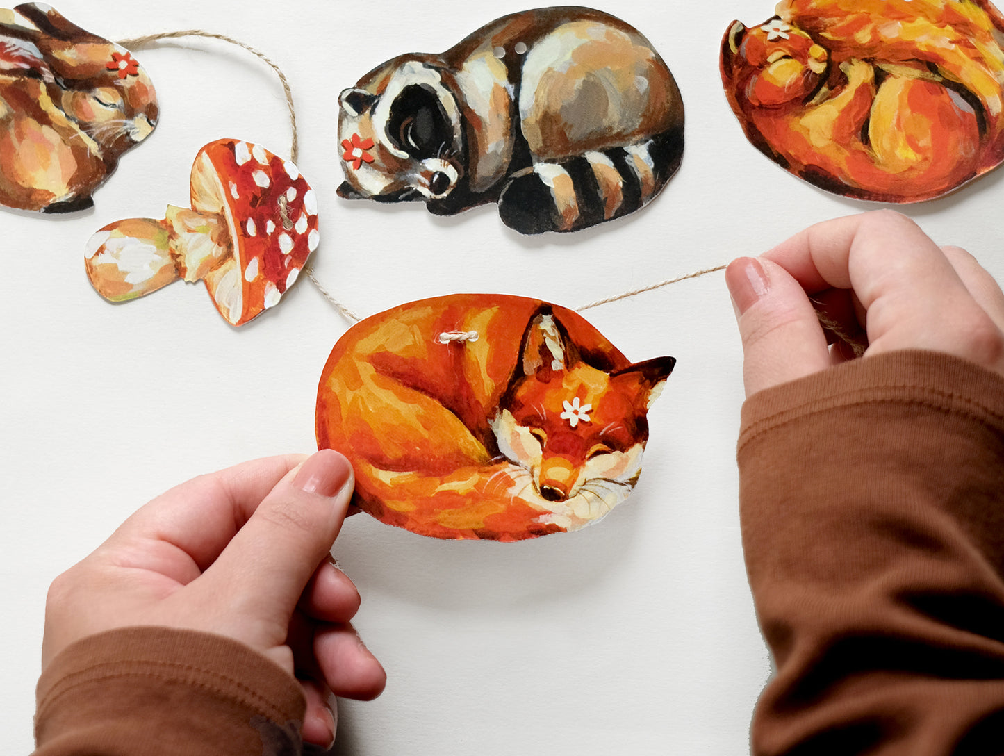 Sleeping Critters - Custom Name Garland