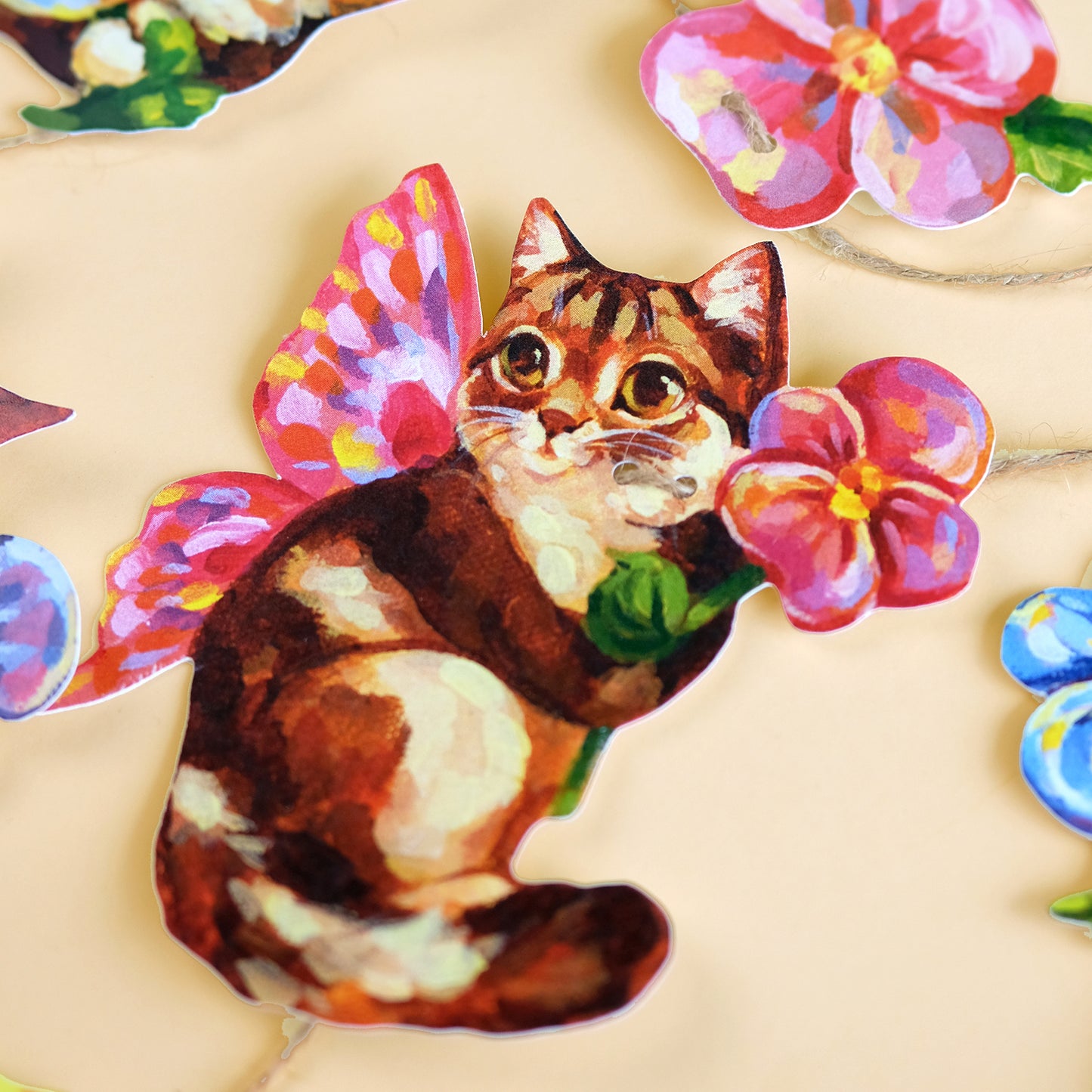 Fairy Kitties - Custom Name Garland