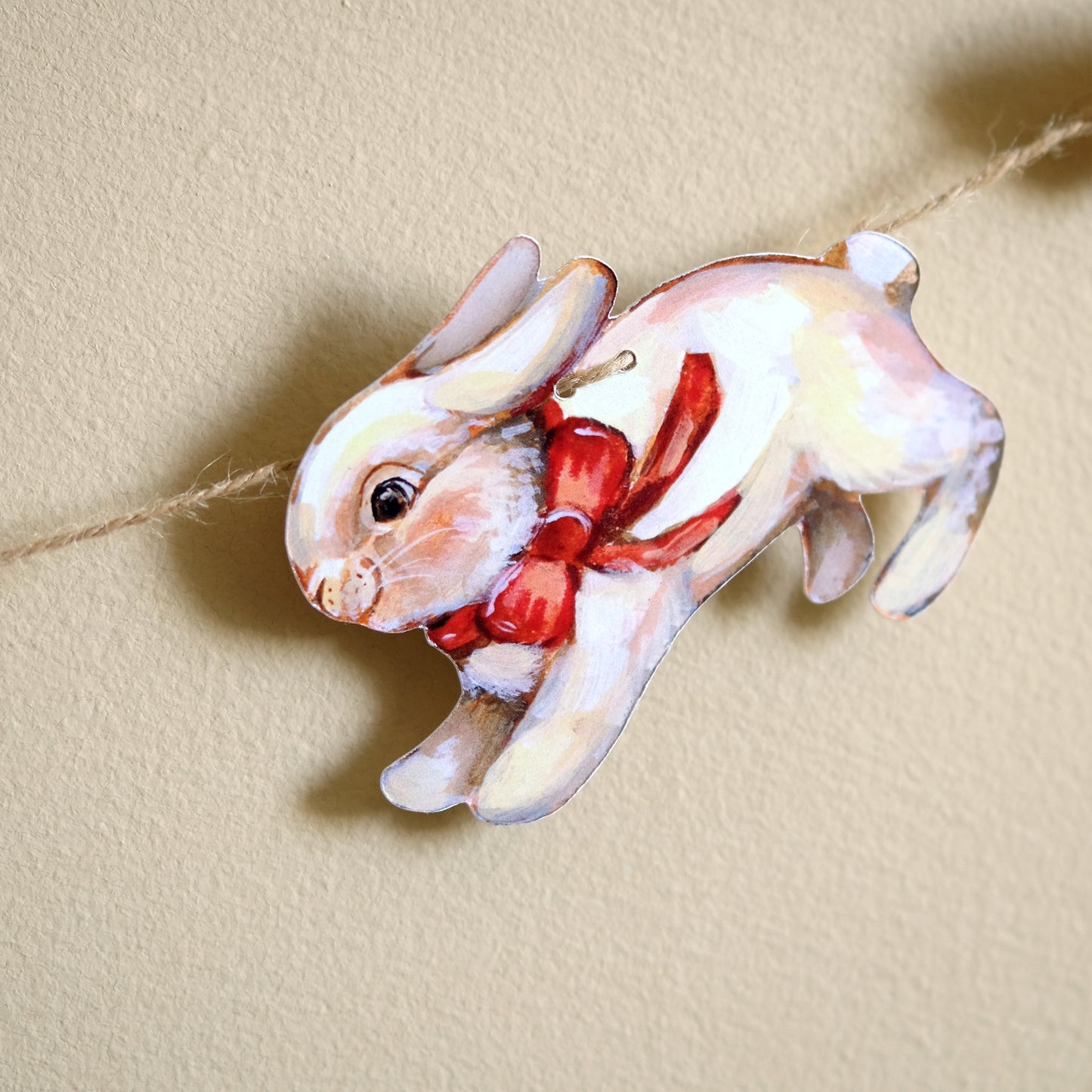 White Bunnies - Custom Name Garland