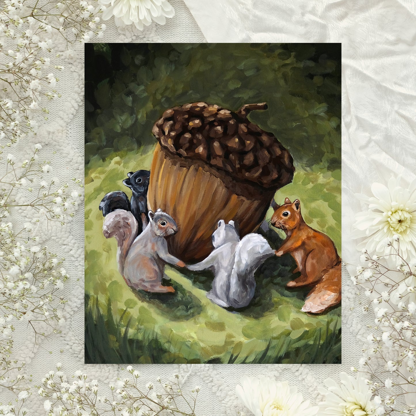 Squirrel Community - Art Print