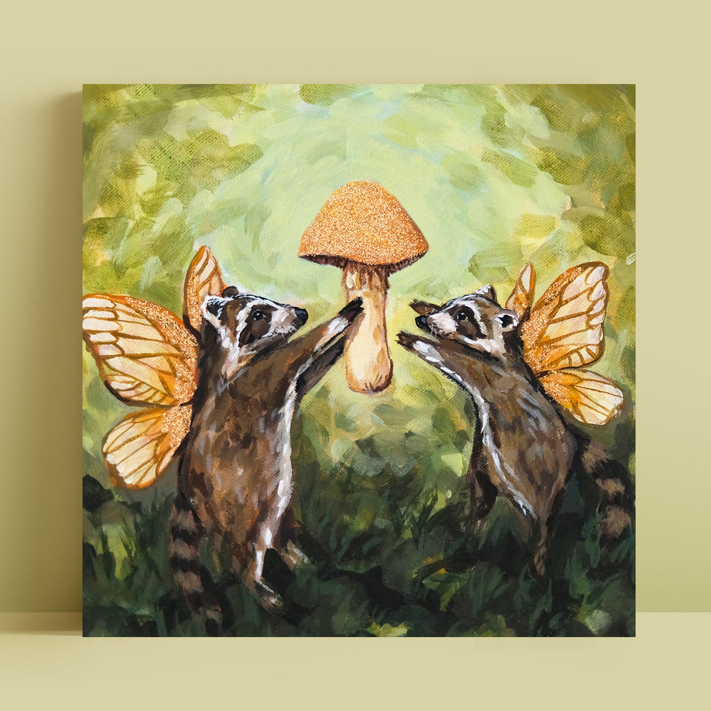 Fairy Raccoons - Art Print