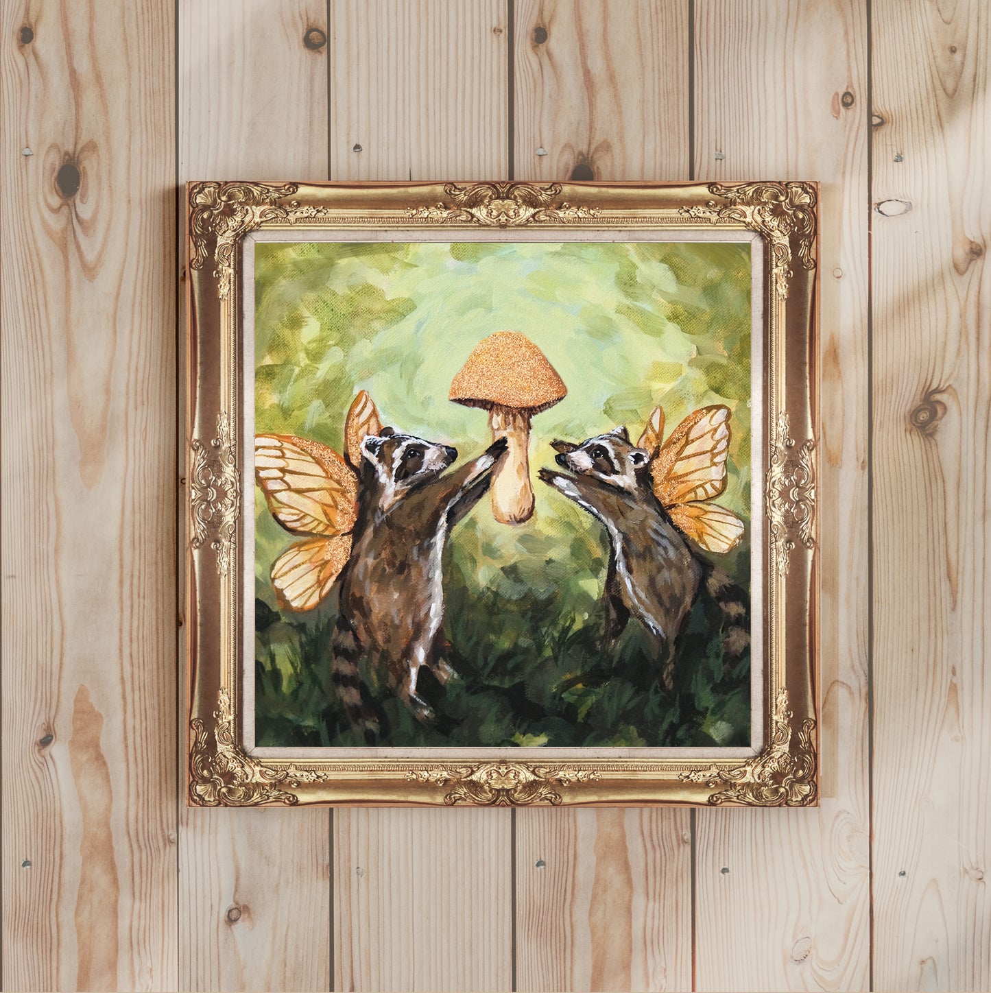 Fairy Raccoons - Art Print