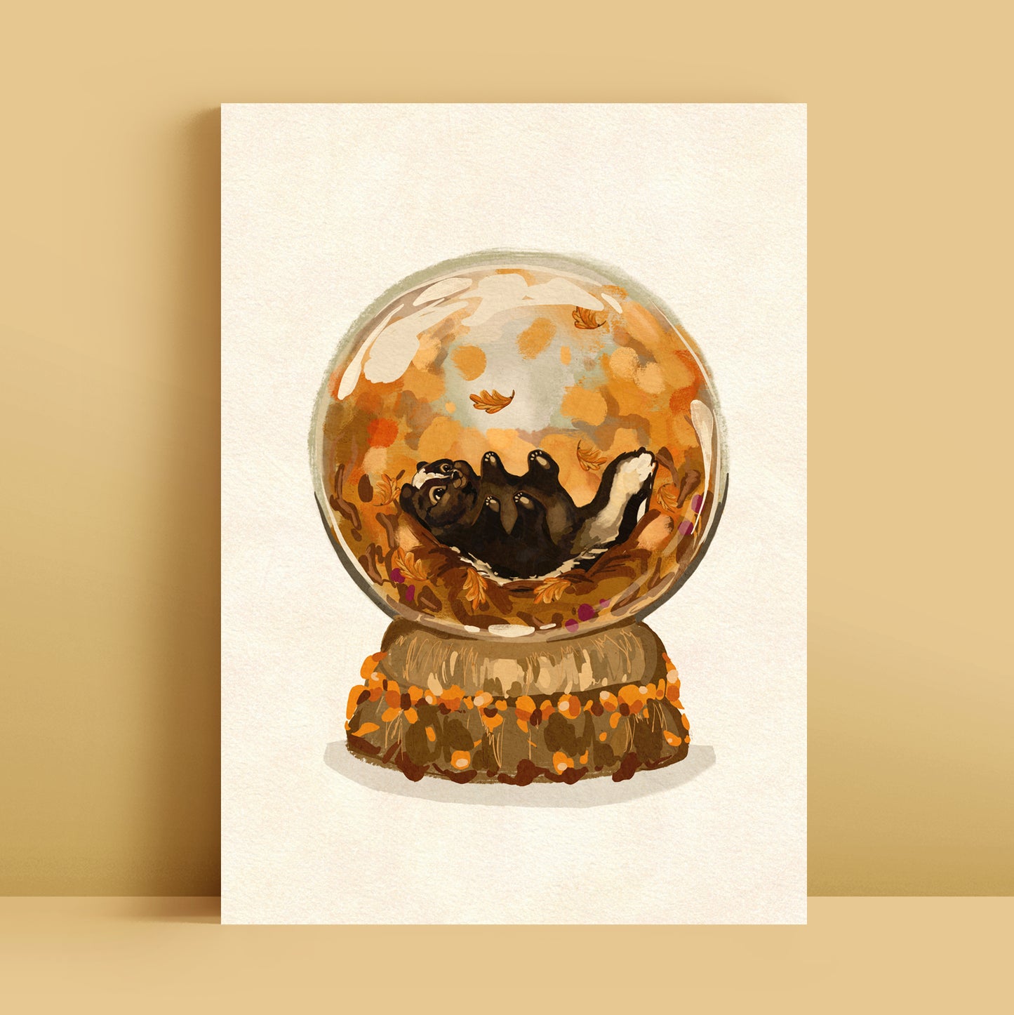 Fall Globe - Art Print