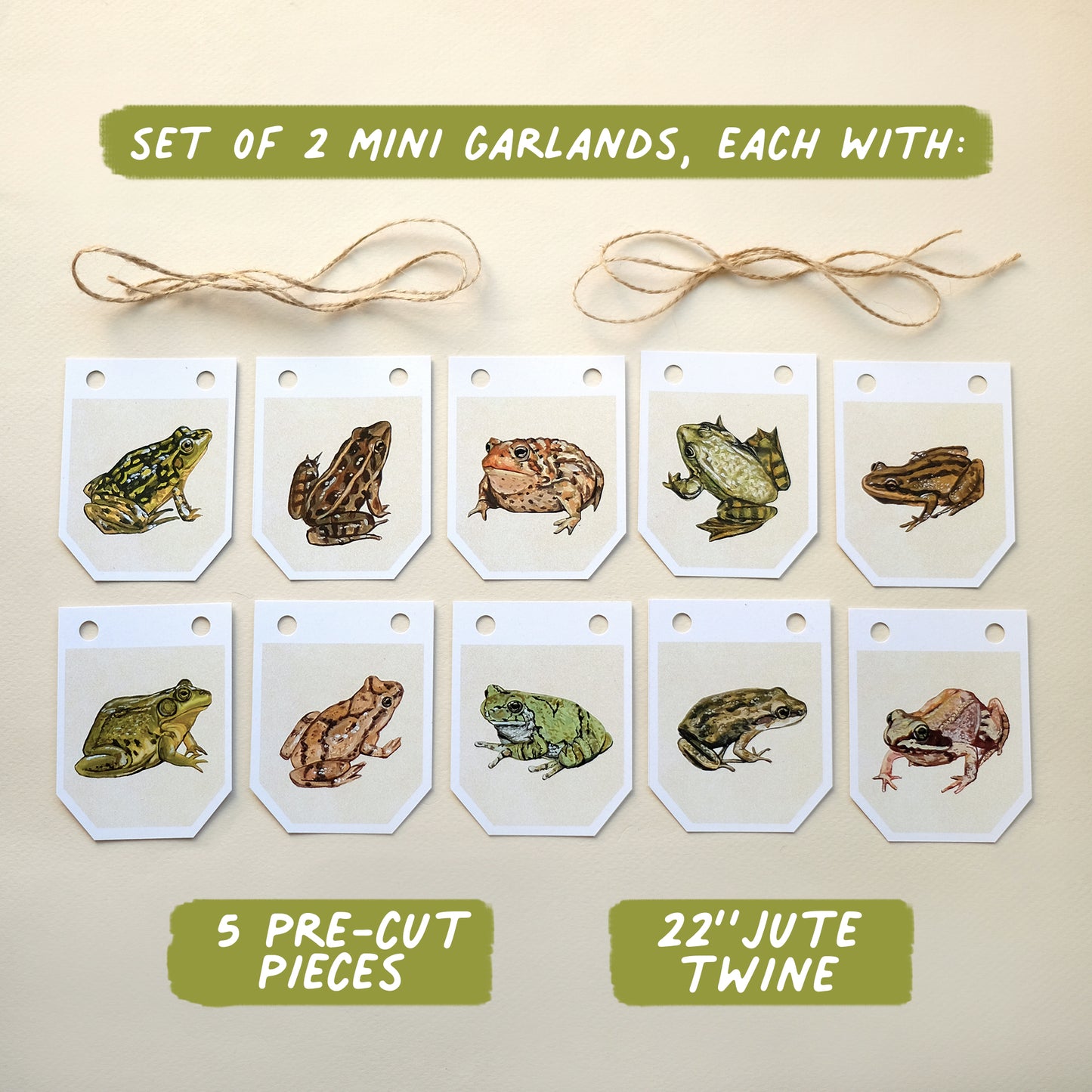 Frogs - DIY Garland Kit