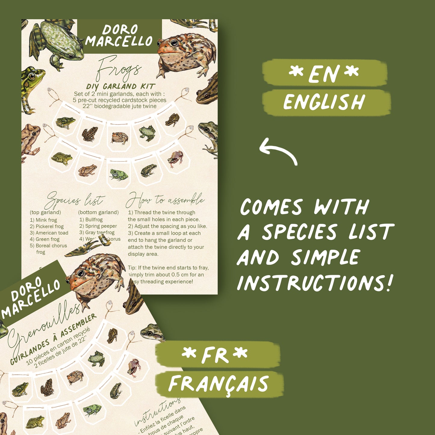 Frogs - DIY Garland Kit
