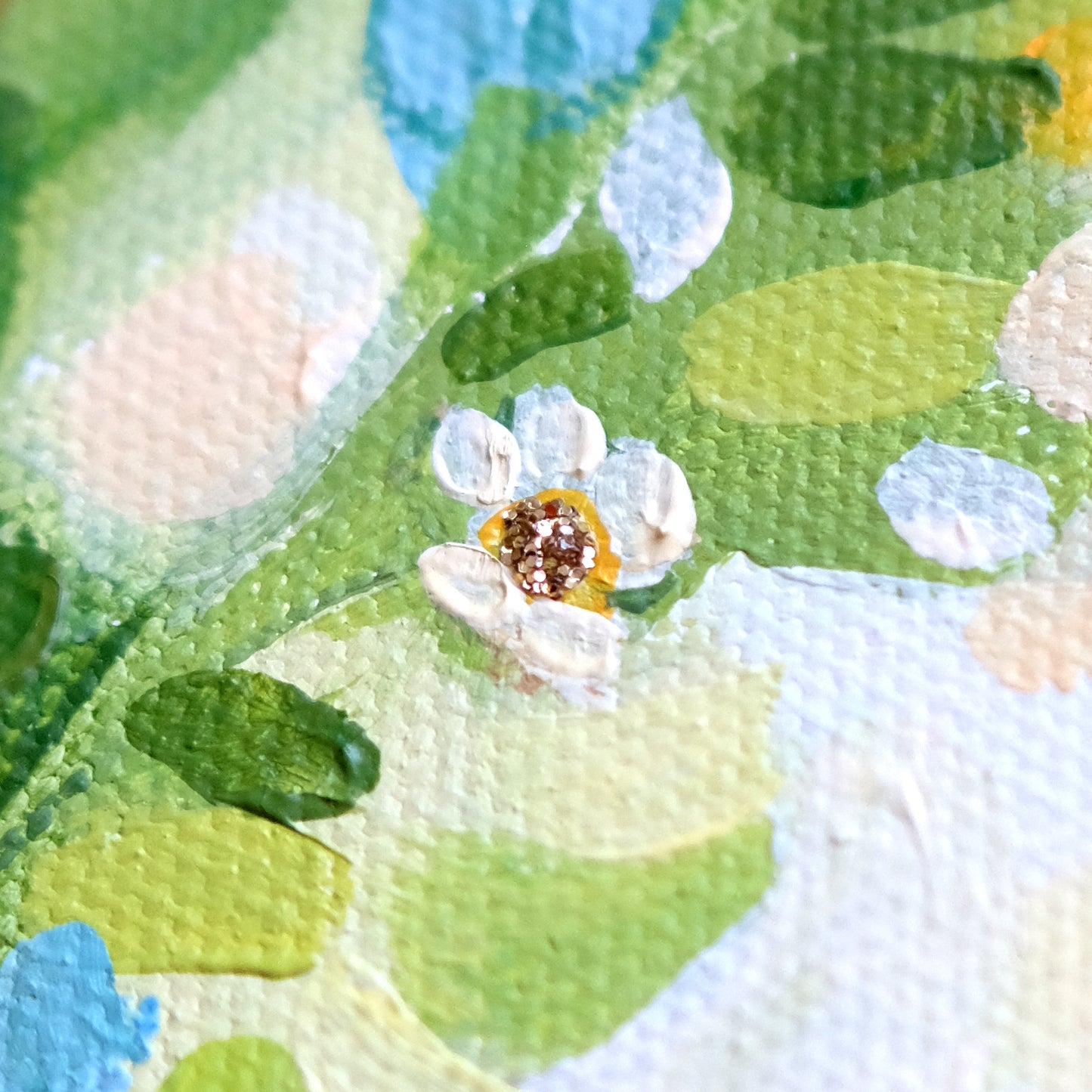 Grenouille féérique Porte-Bonheur - Peinture Originale
