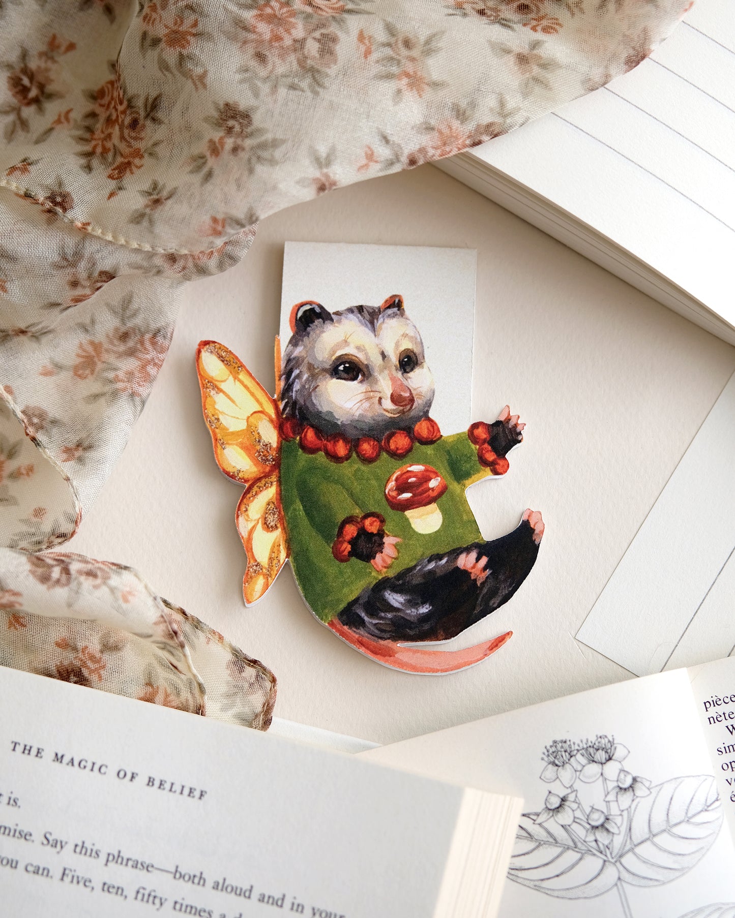 Fairy Opossum - Bookmark