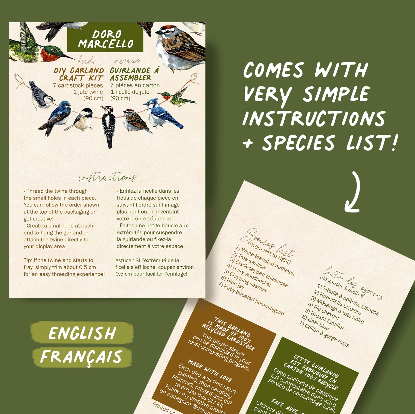 Birds - DIY Garland Kit