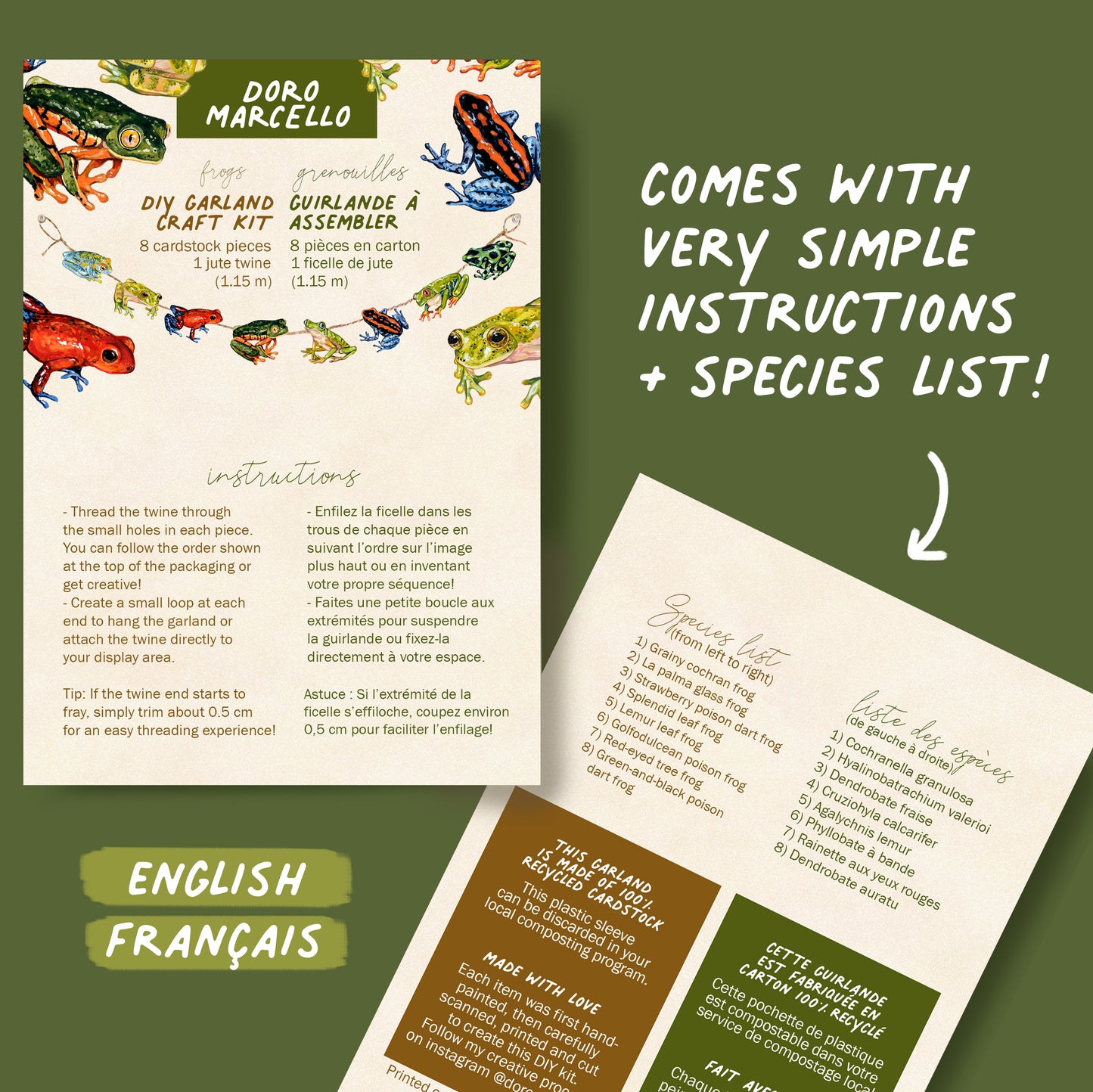 Frogs - DIY Garland Kit