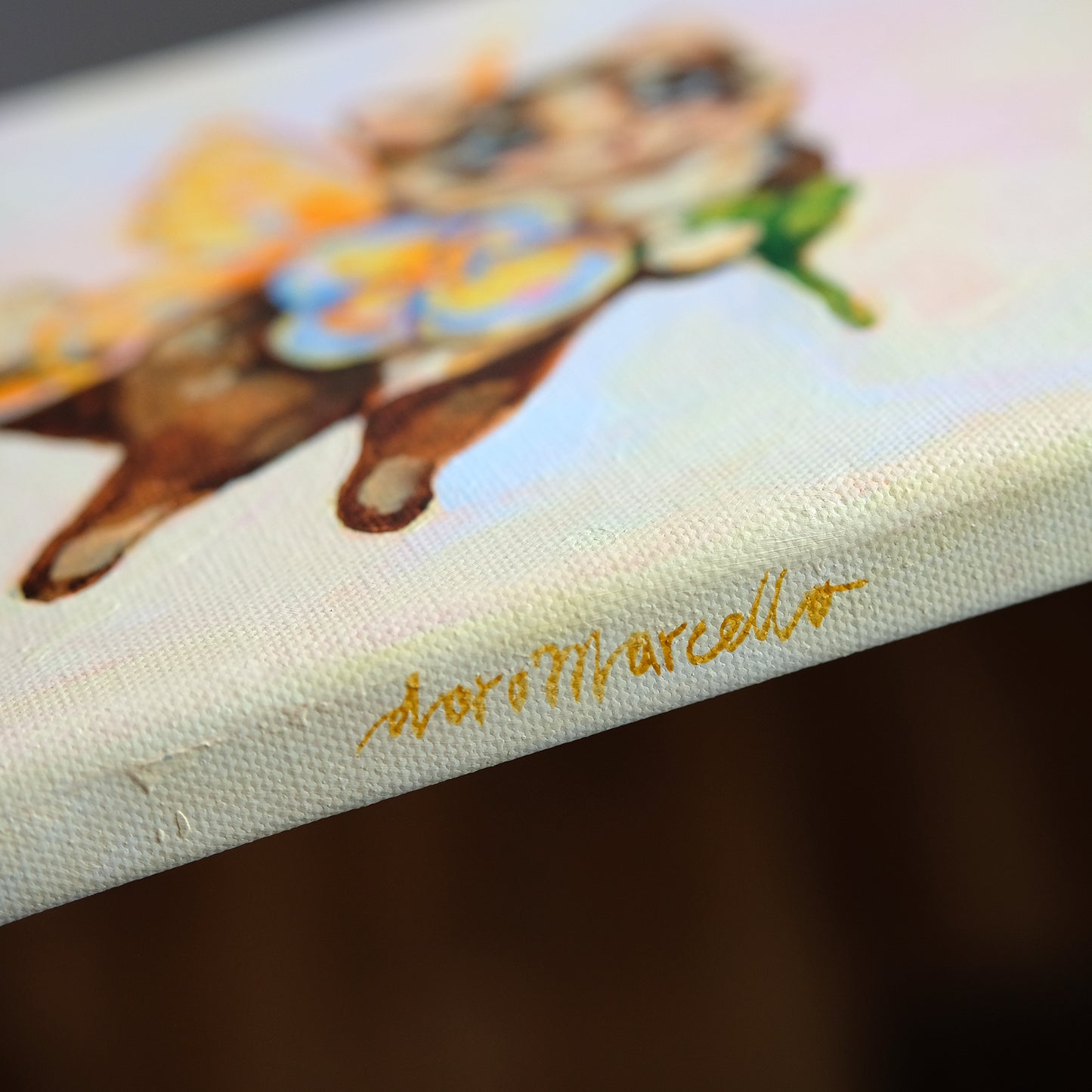 Yellow Fairy Kitty - Original