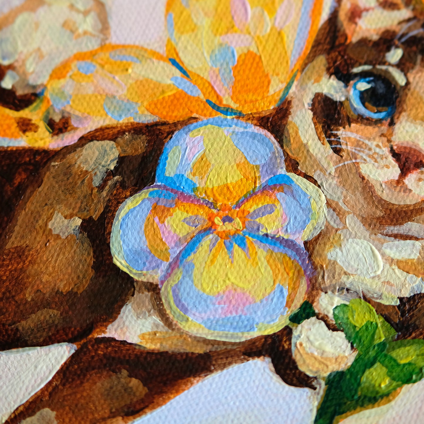 Yellow Fairy Kitty - Original