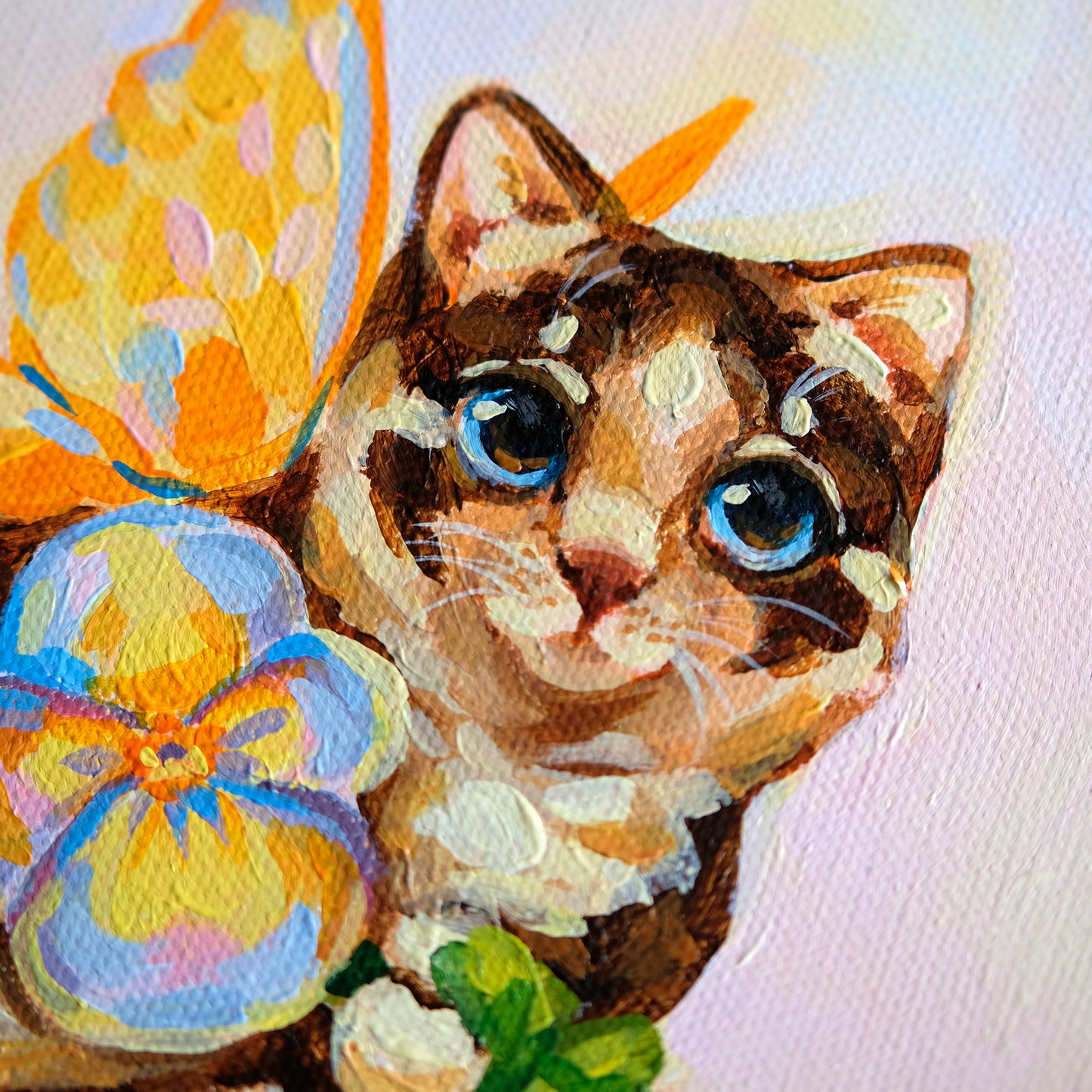 Yellow Fairy Kitty - Original
