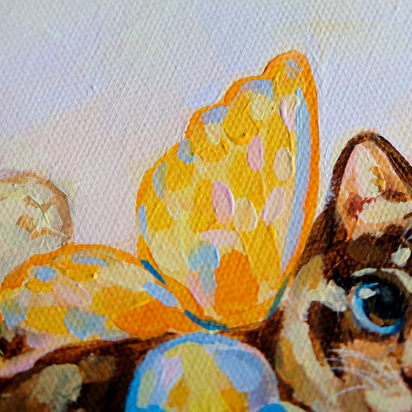 Yellow Fairy Kitty - Original