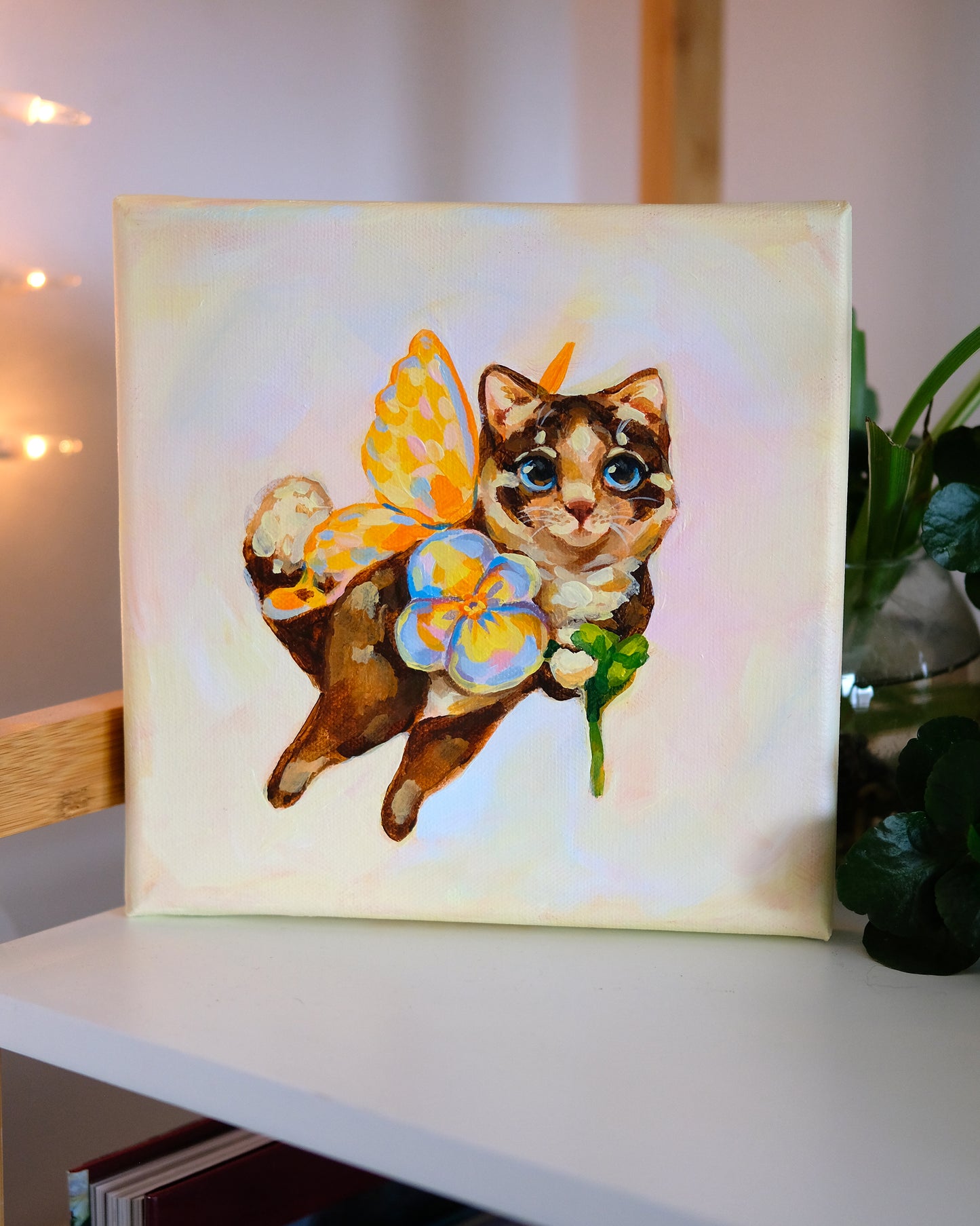 Yellow Fairy Kitty - Original