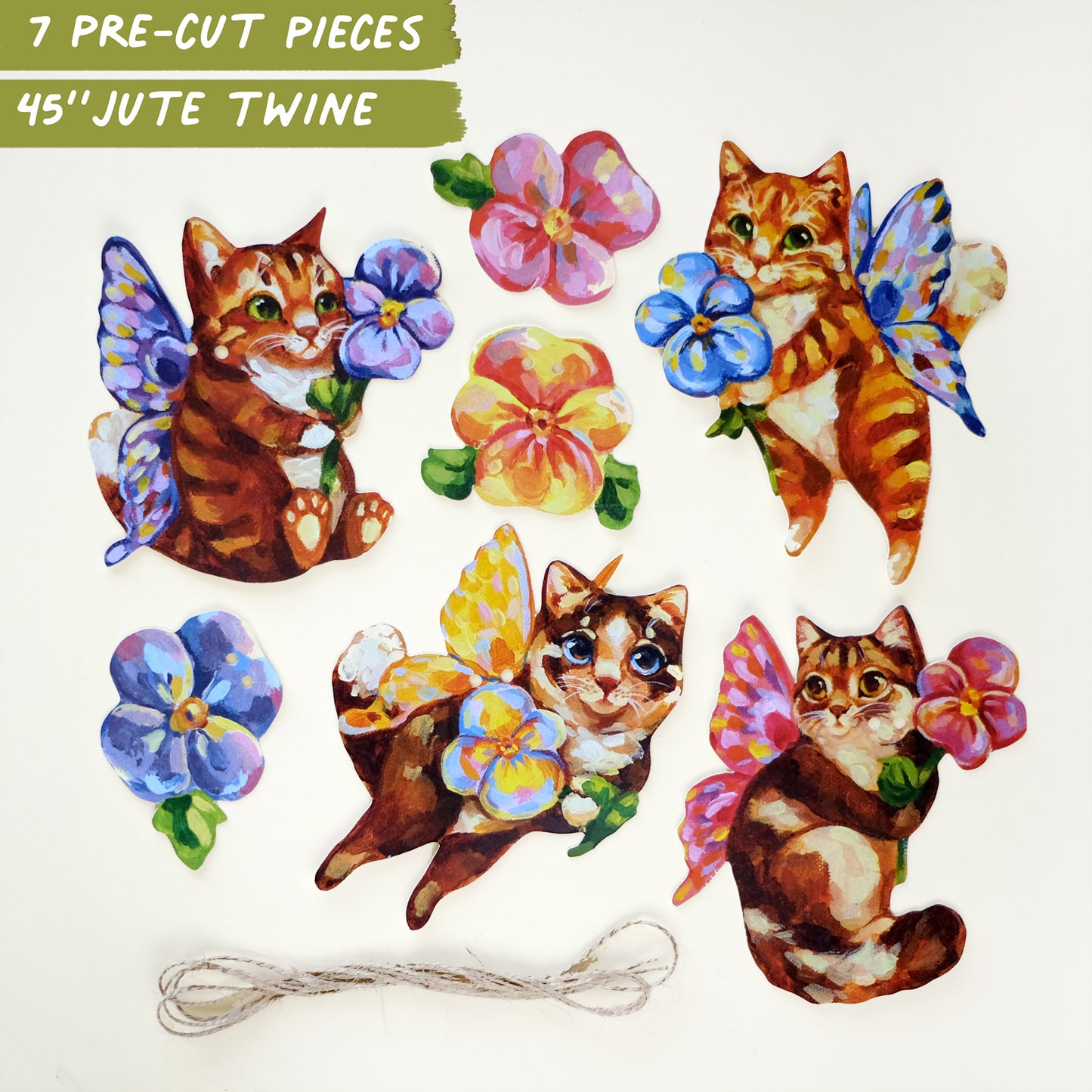 Fairy Kitties - DIY Garland Kit