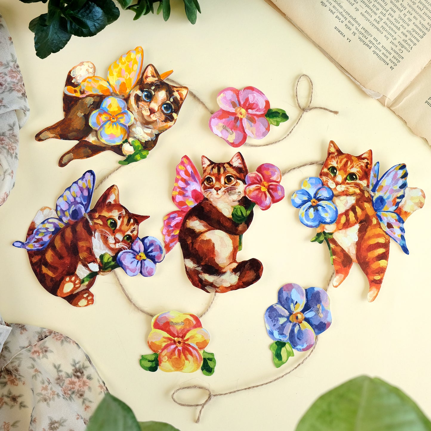 Fairy Kitties - DIY Garland Kit