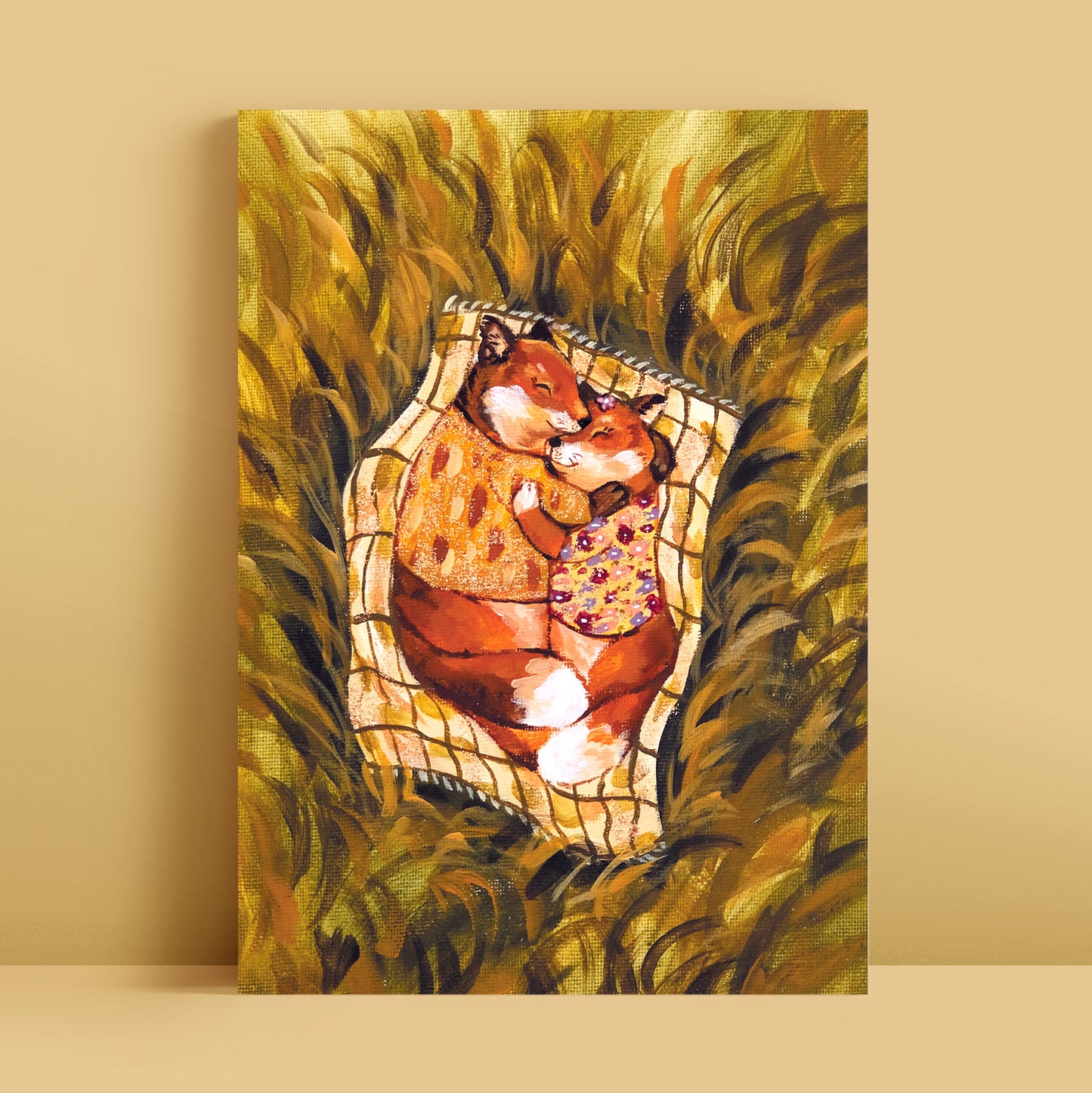 Fox Hug - Art Print