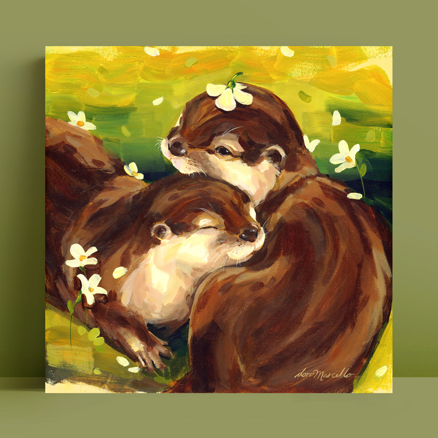 Otters - Art Print