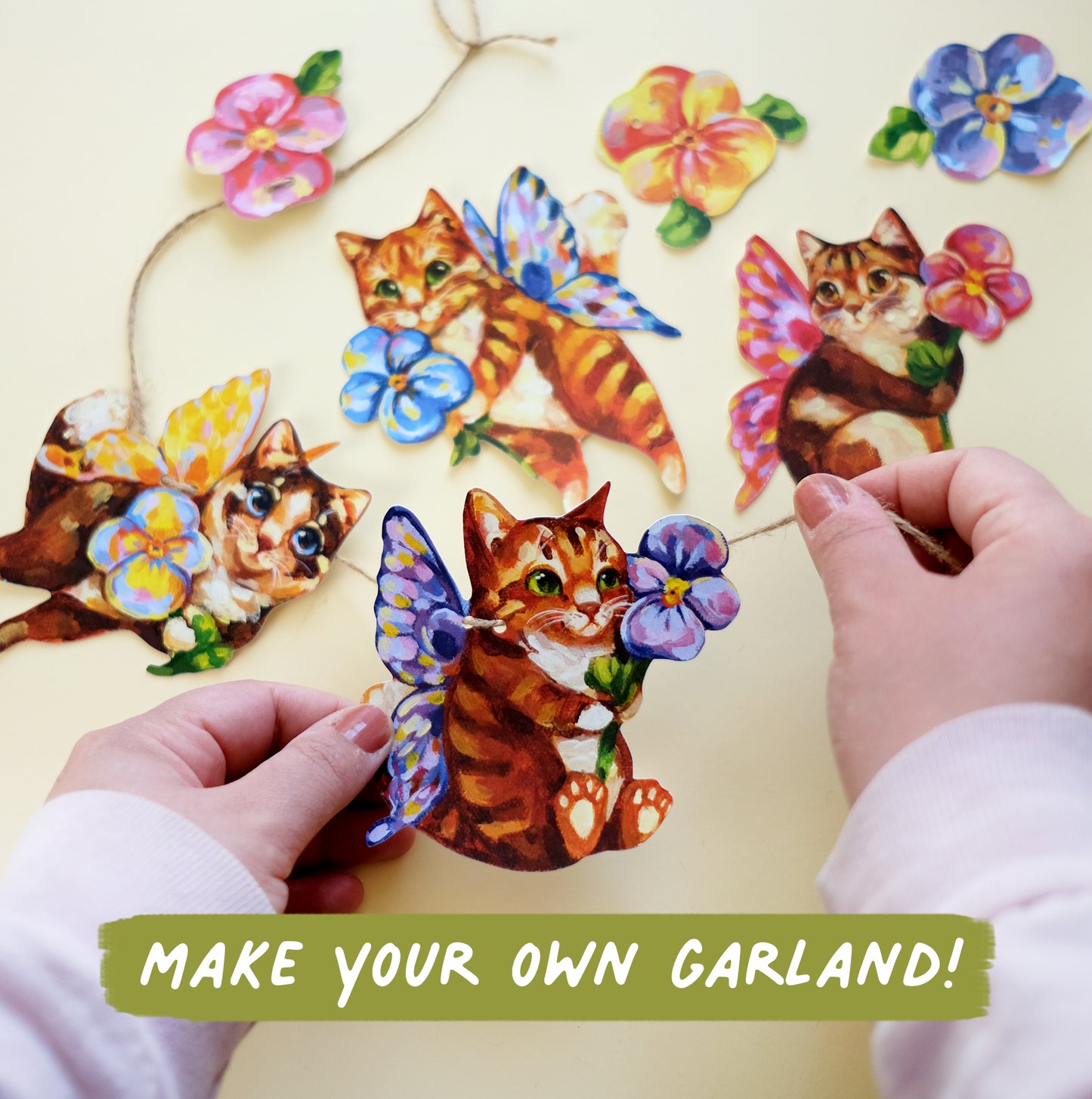 Fairy Kitties - DIY Garland Kit
