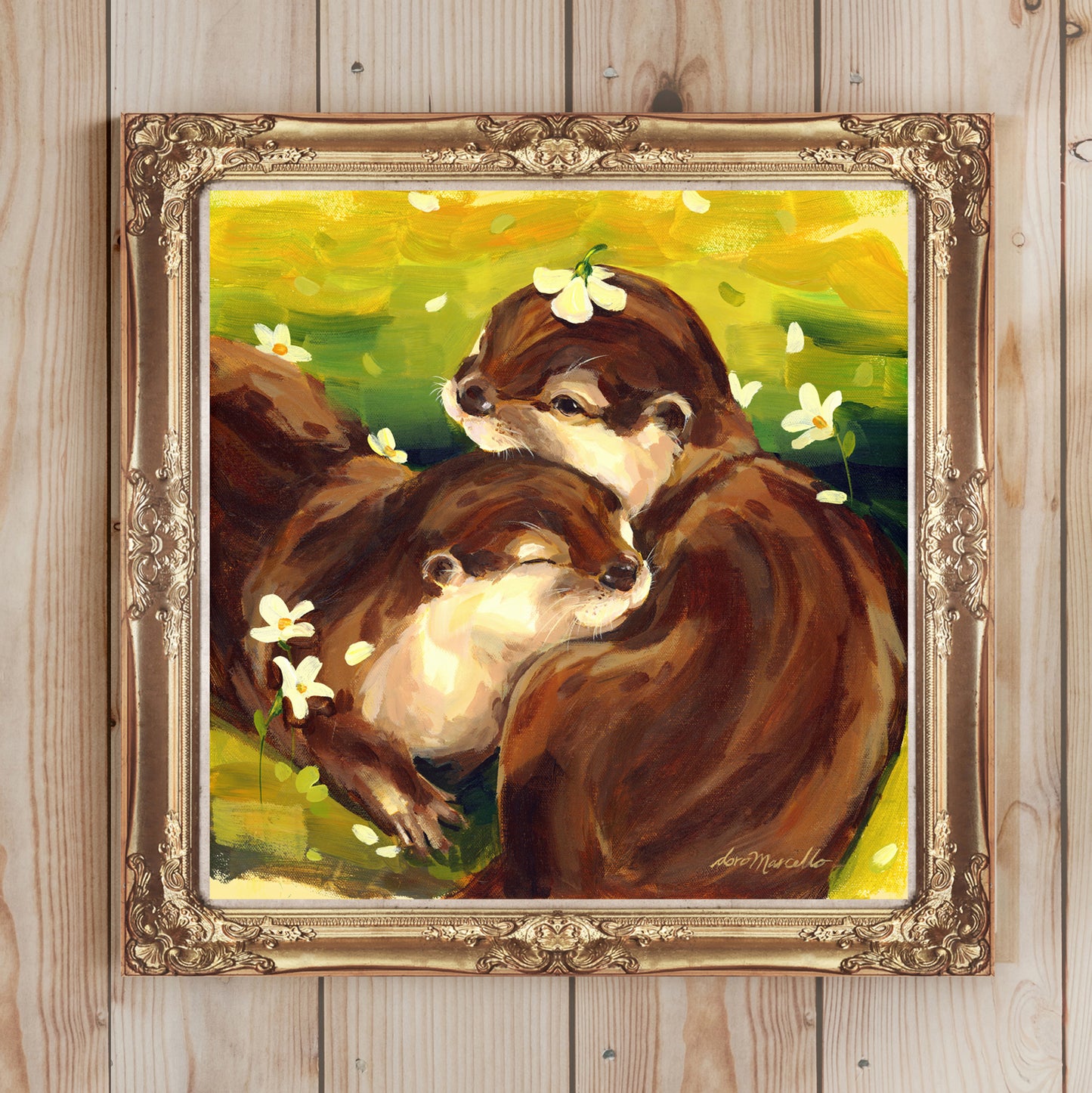 Otters - Art Print