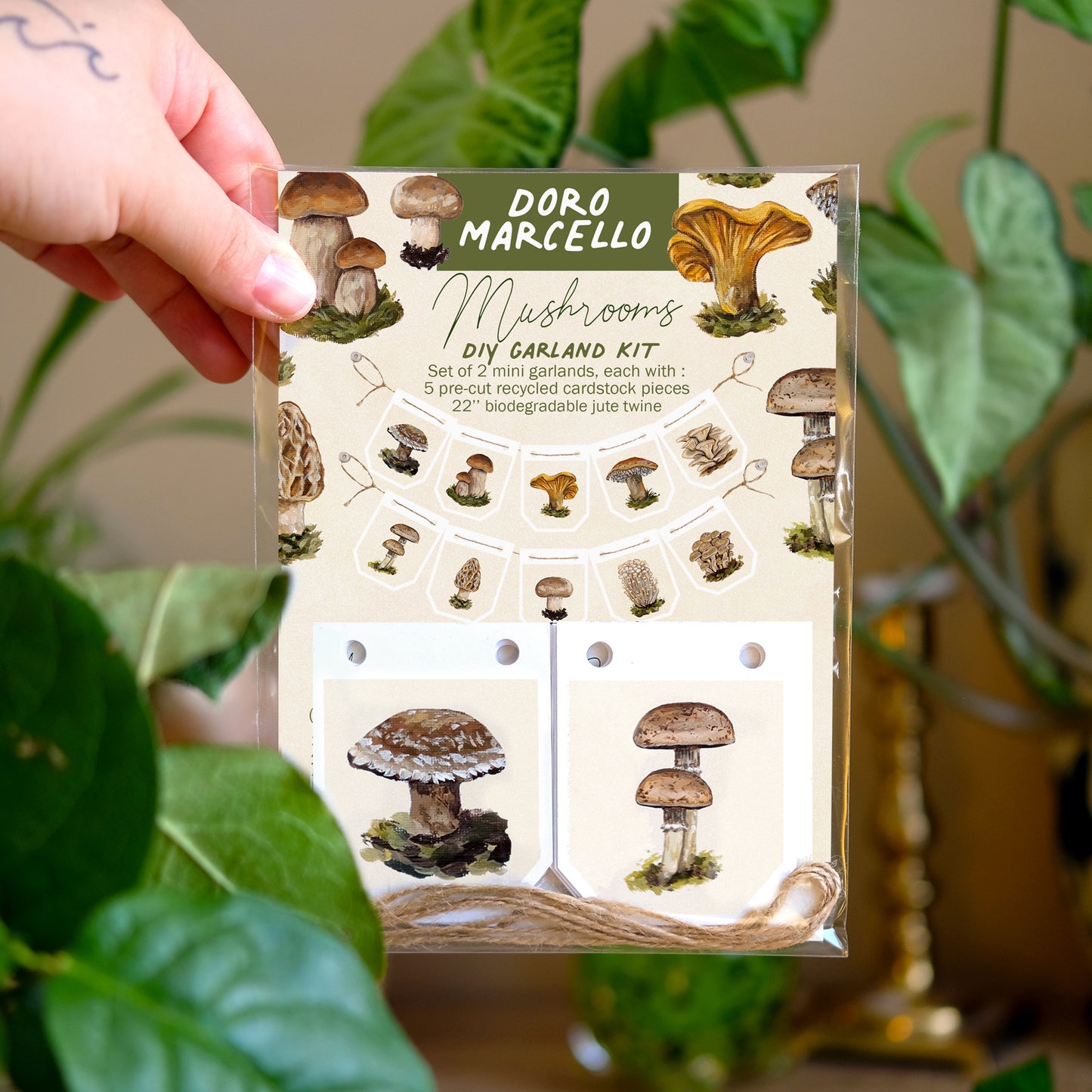 Champignons - Kit de guirlande DIY
