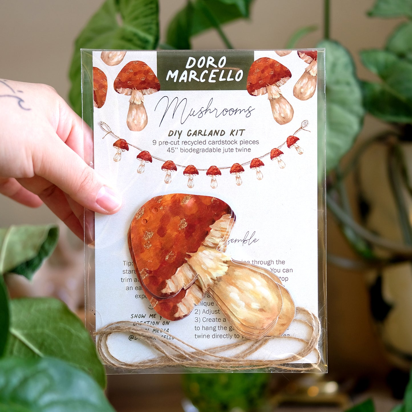 Champignons - Kit de guirlande DIY
