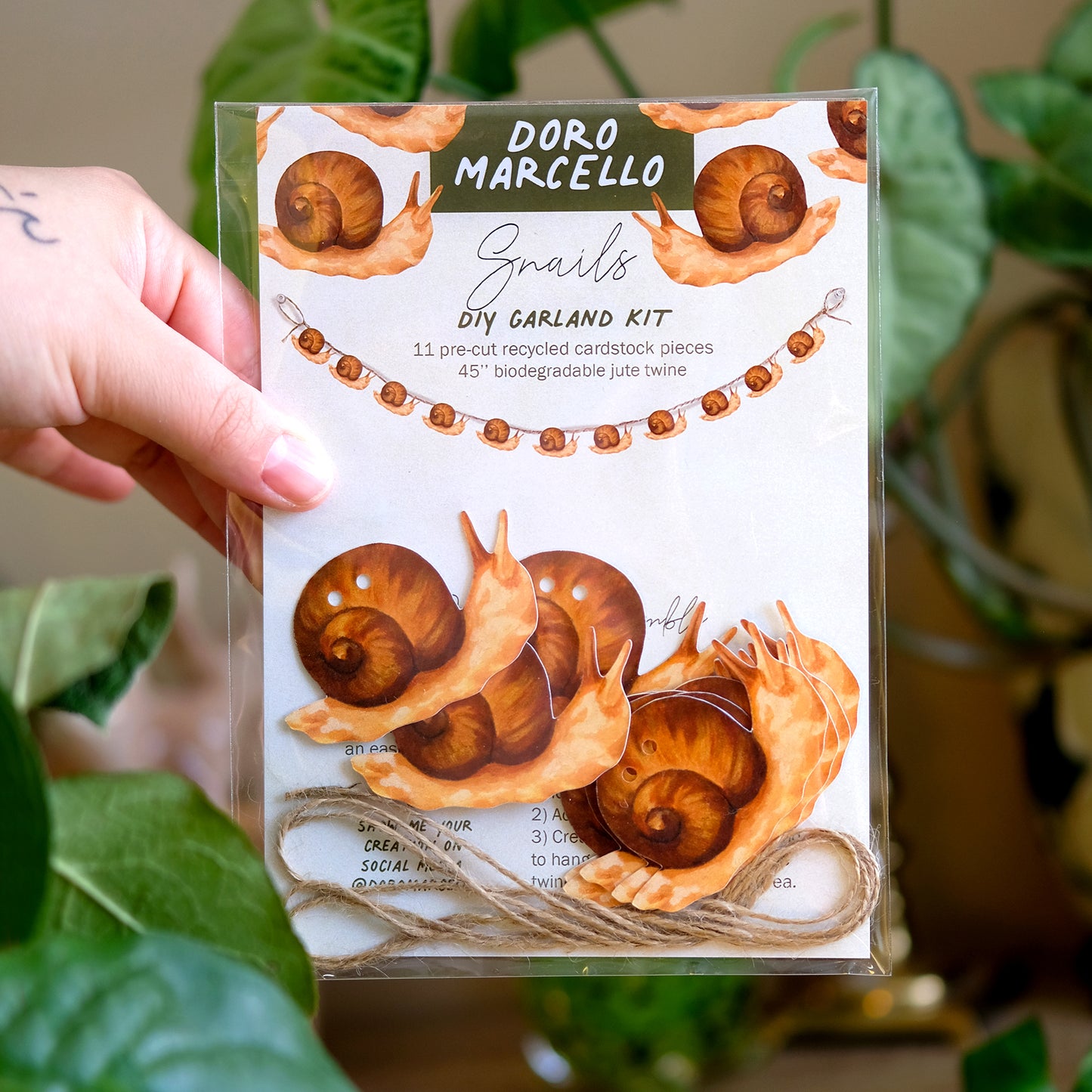 Mini Snails - DIY Garland Kit