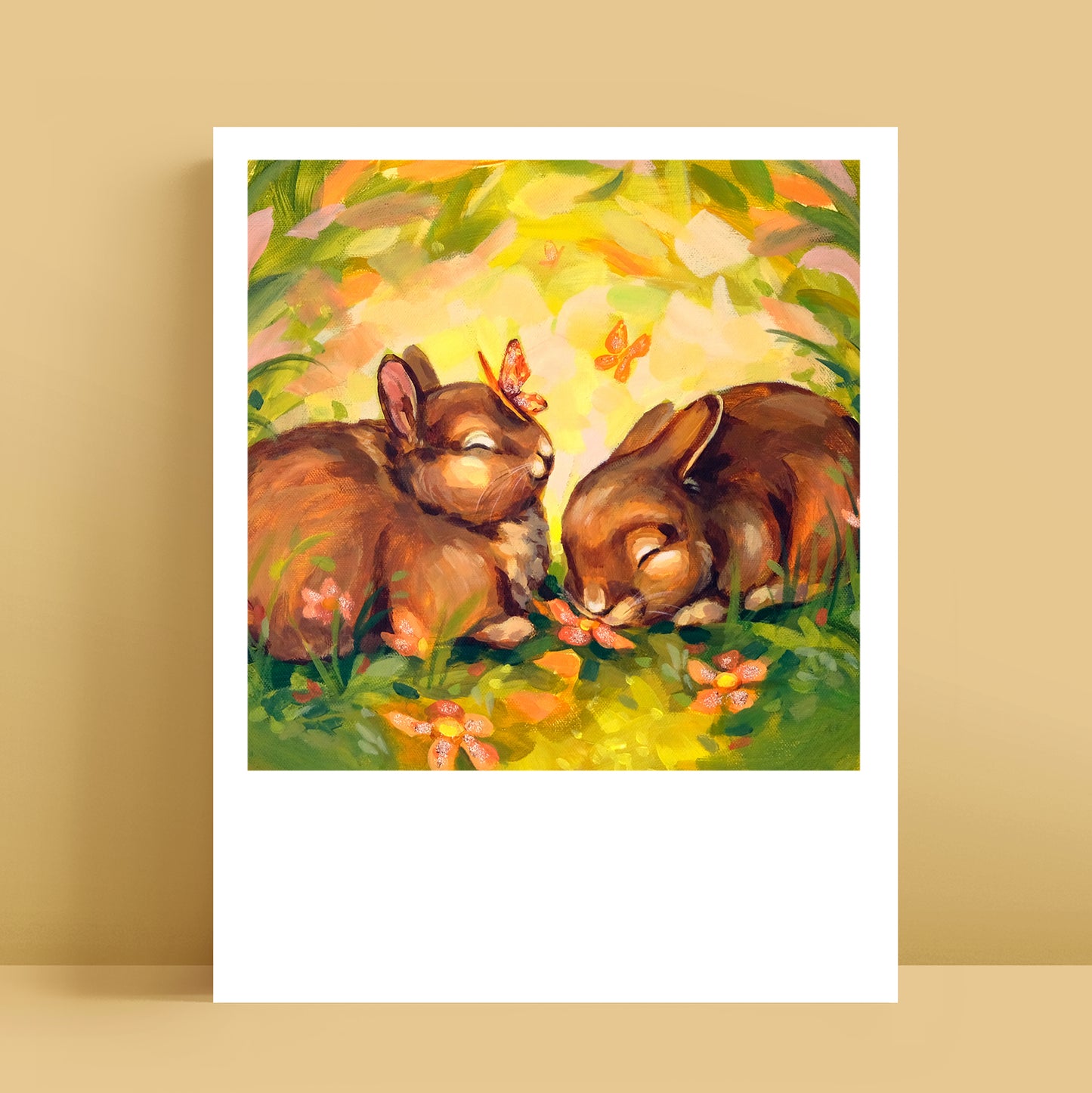 Spring Bunnies - Polaroid
