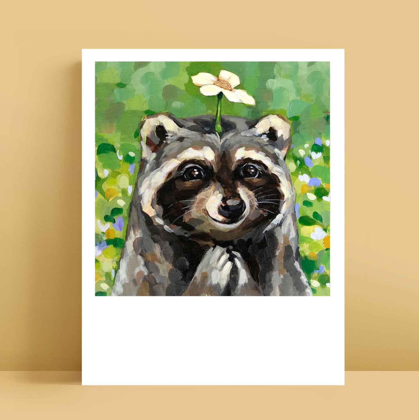 Raccoon Flower - Polaroid