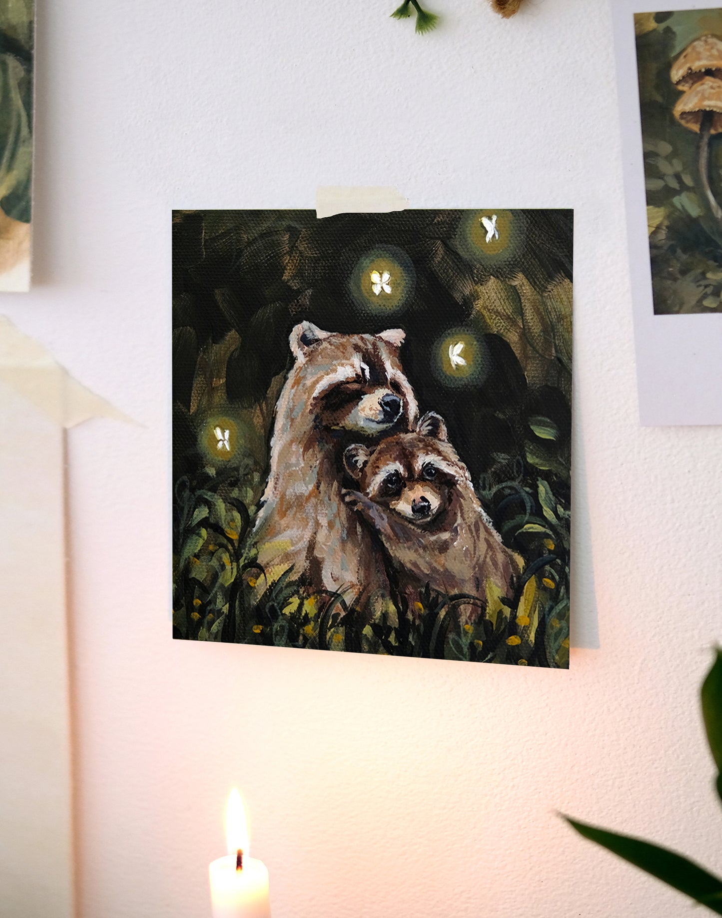 Ratons laveurs – Impression d'art