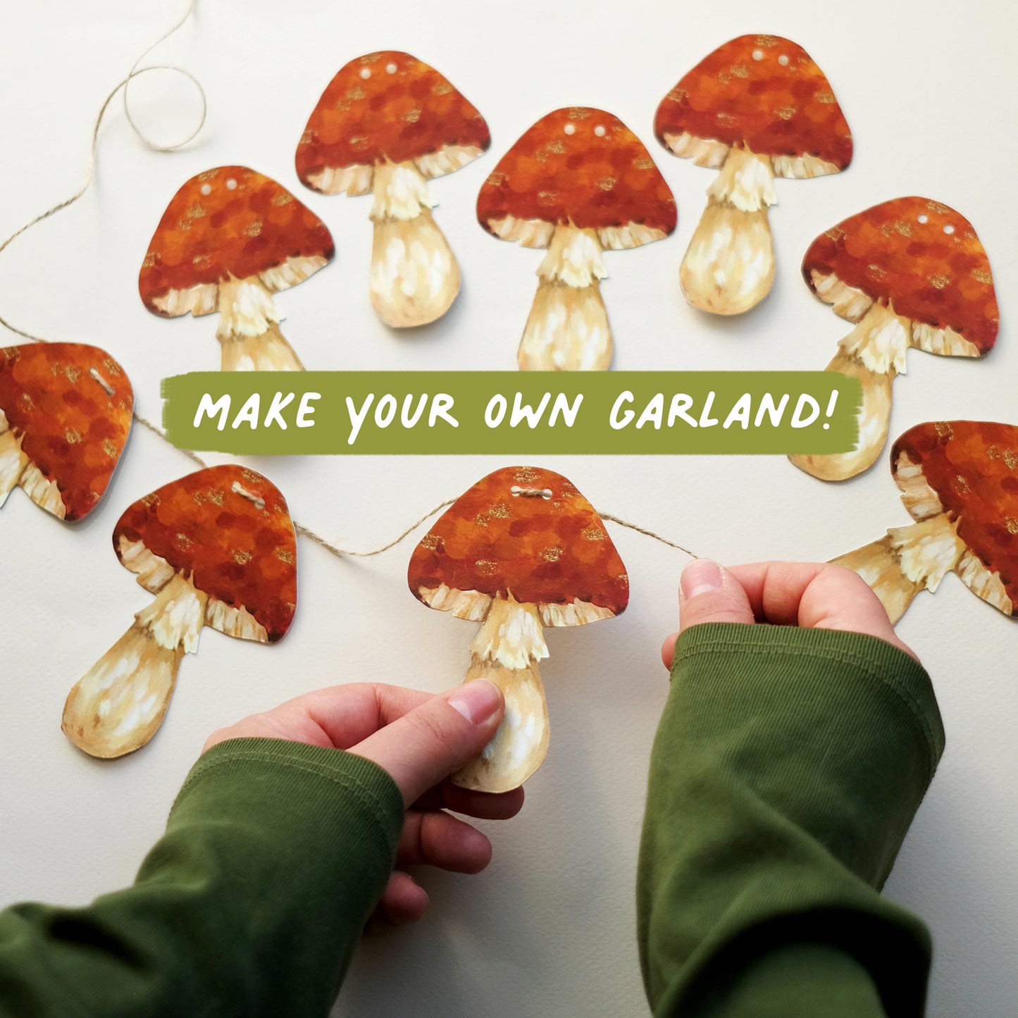 Champignons - Kit de guirlande DIY