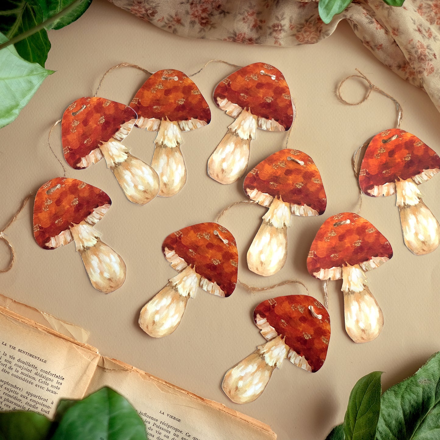 Champignons - Kit de guirlande DIY