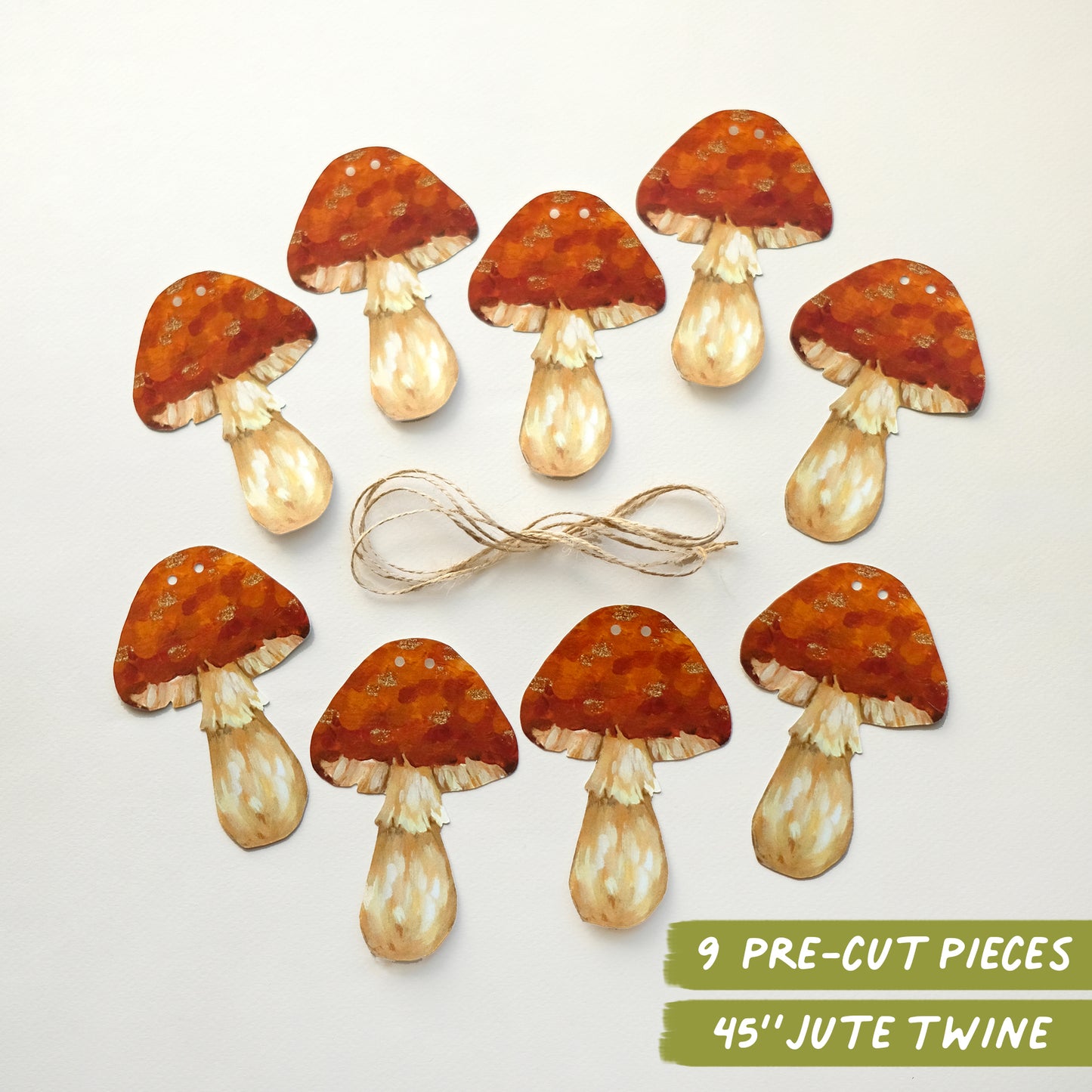 Champignons - Kit de guirlande DIY