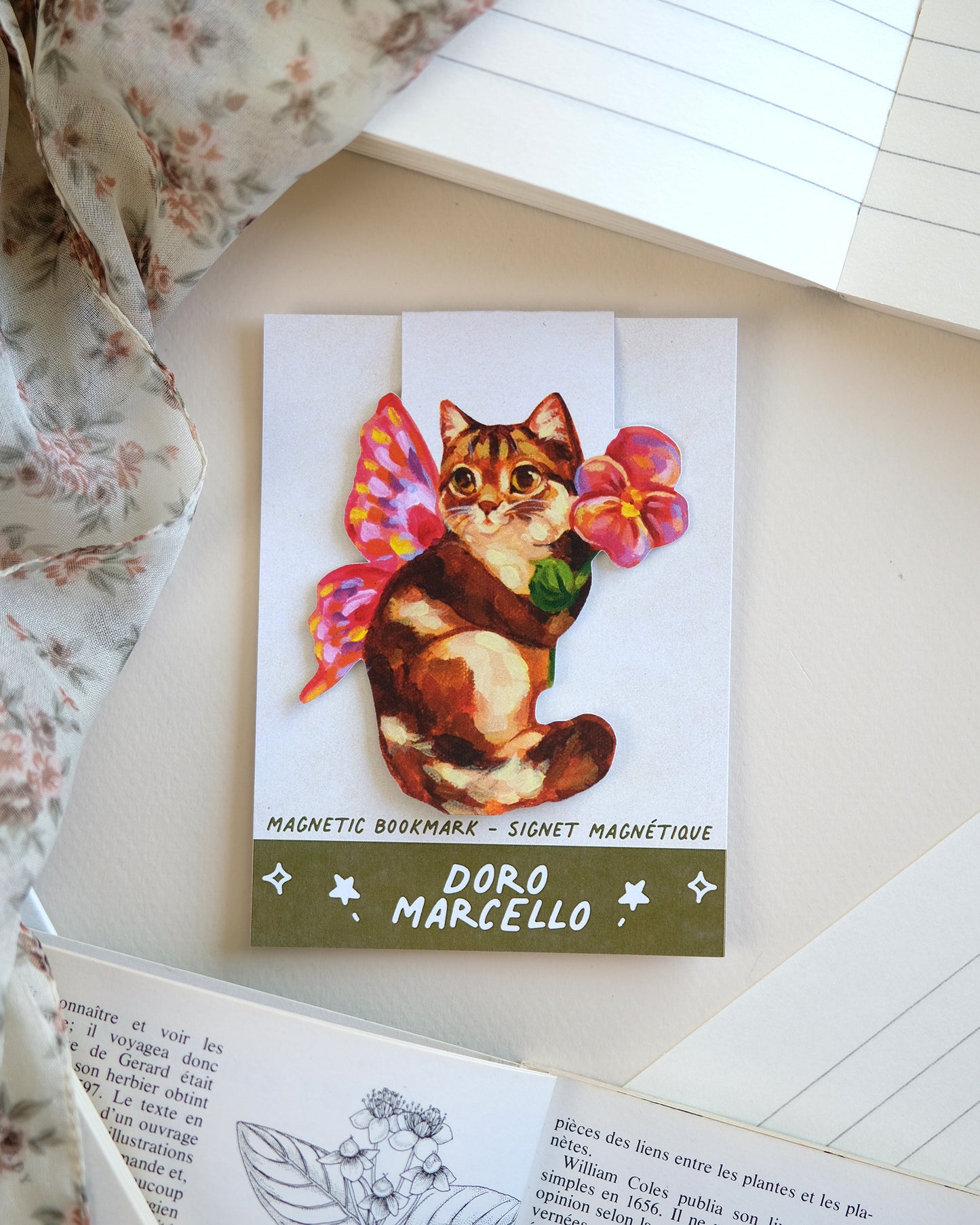 Pink Fairy Kitty - Bookmark