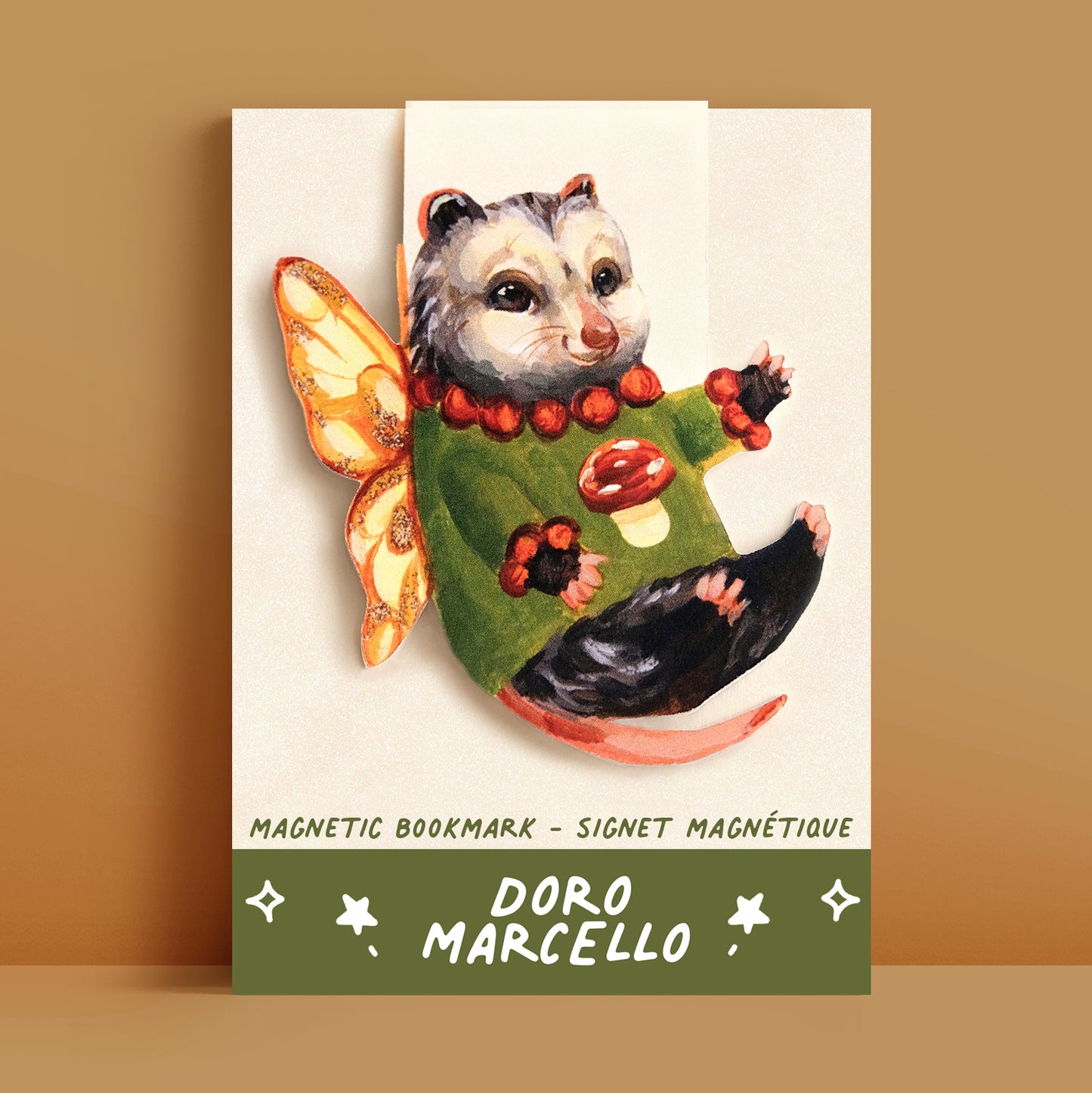 Fairy Opossum - Bookmark