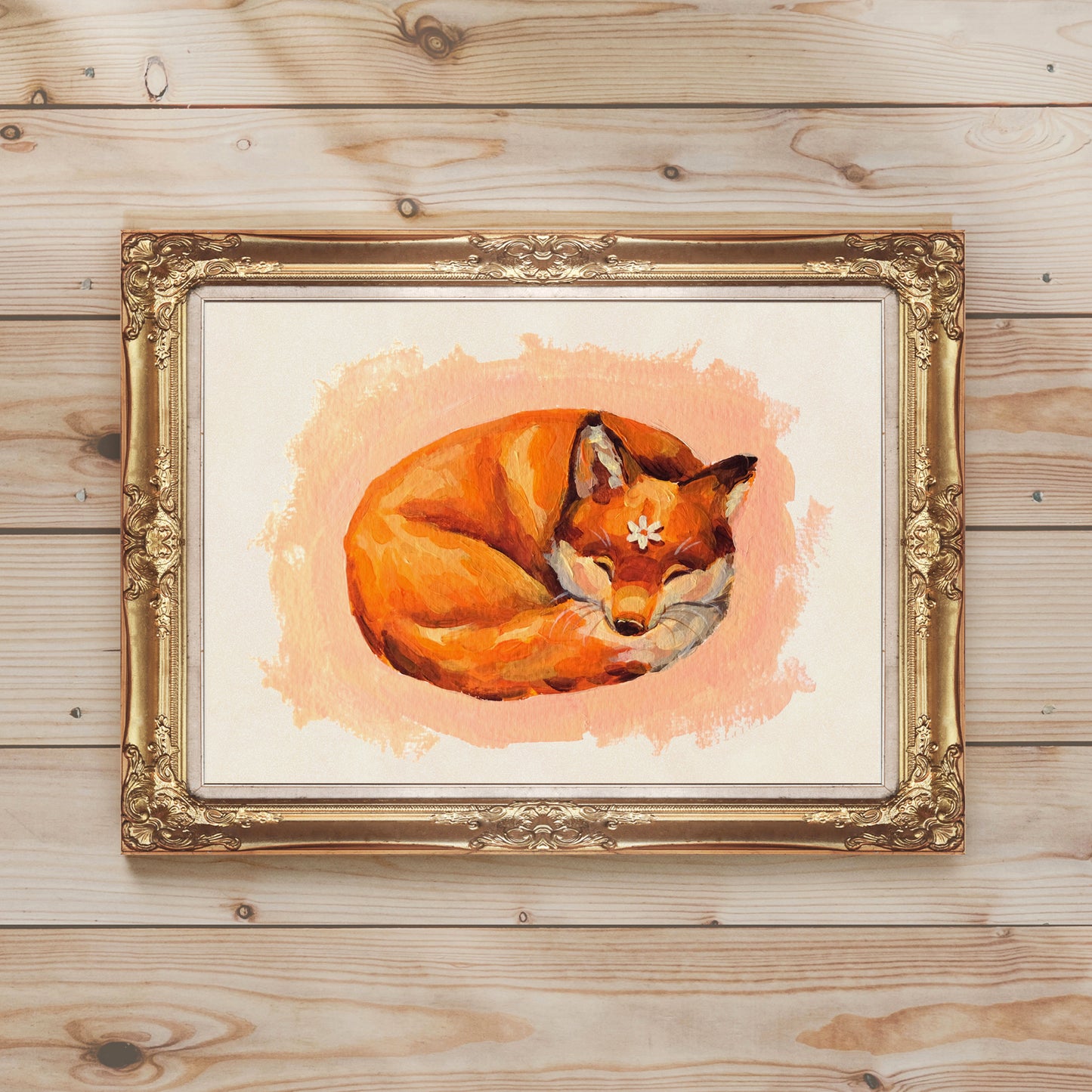 Sleeping Fox - Art Print