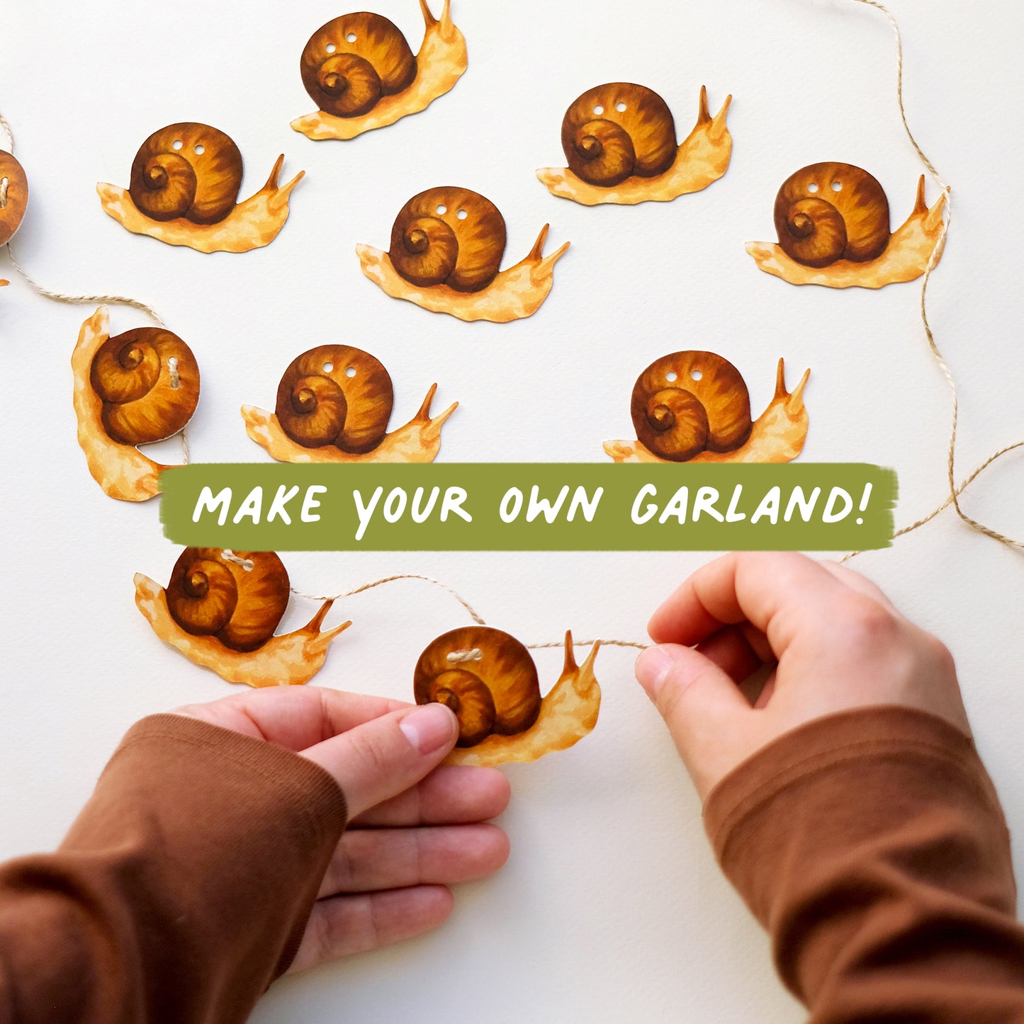 Mini Snails - DIY Garland Kit