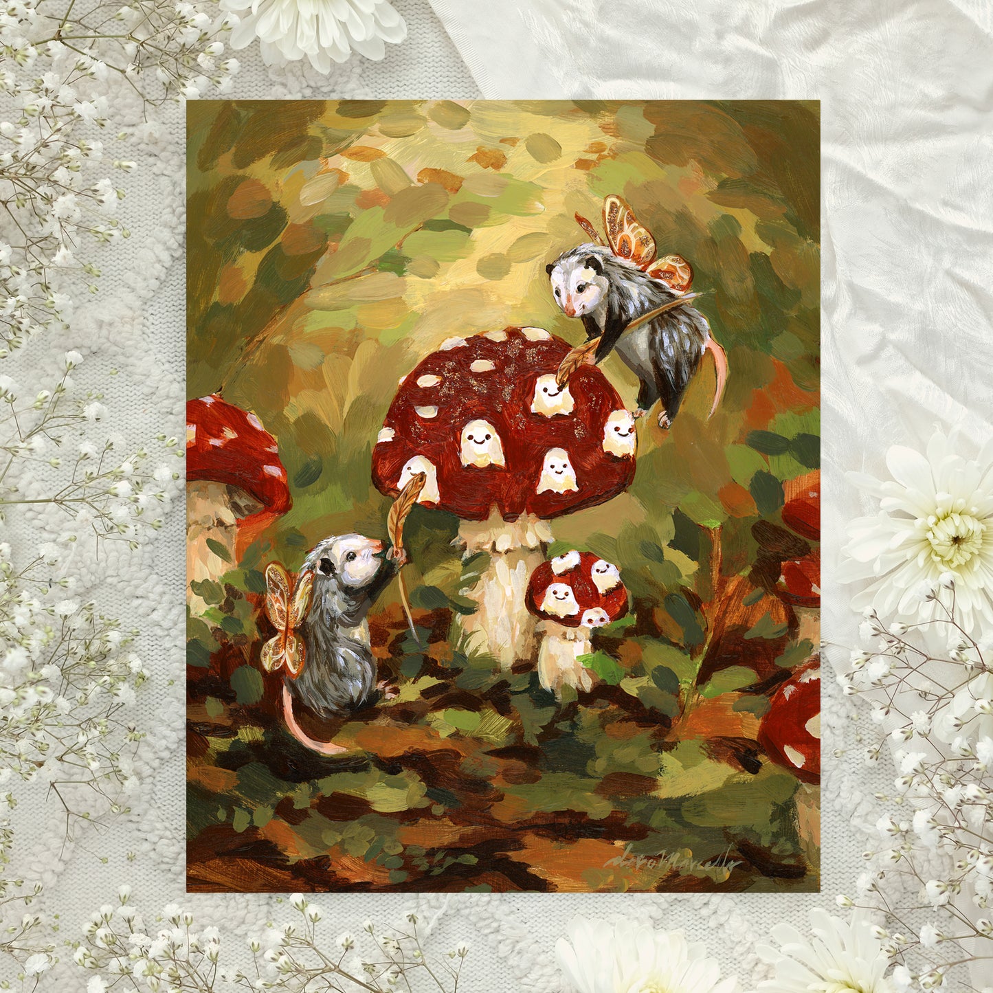 Playful Possums - Art Print