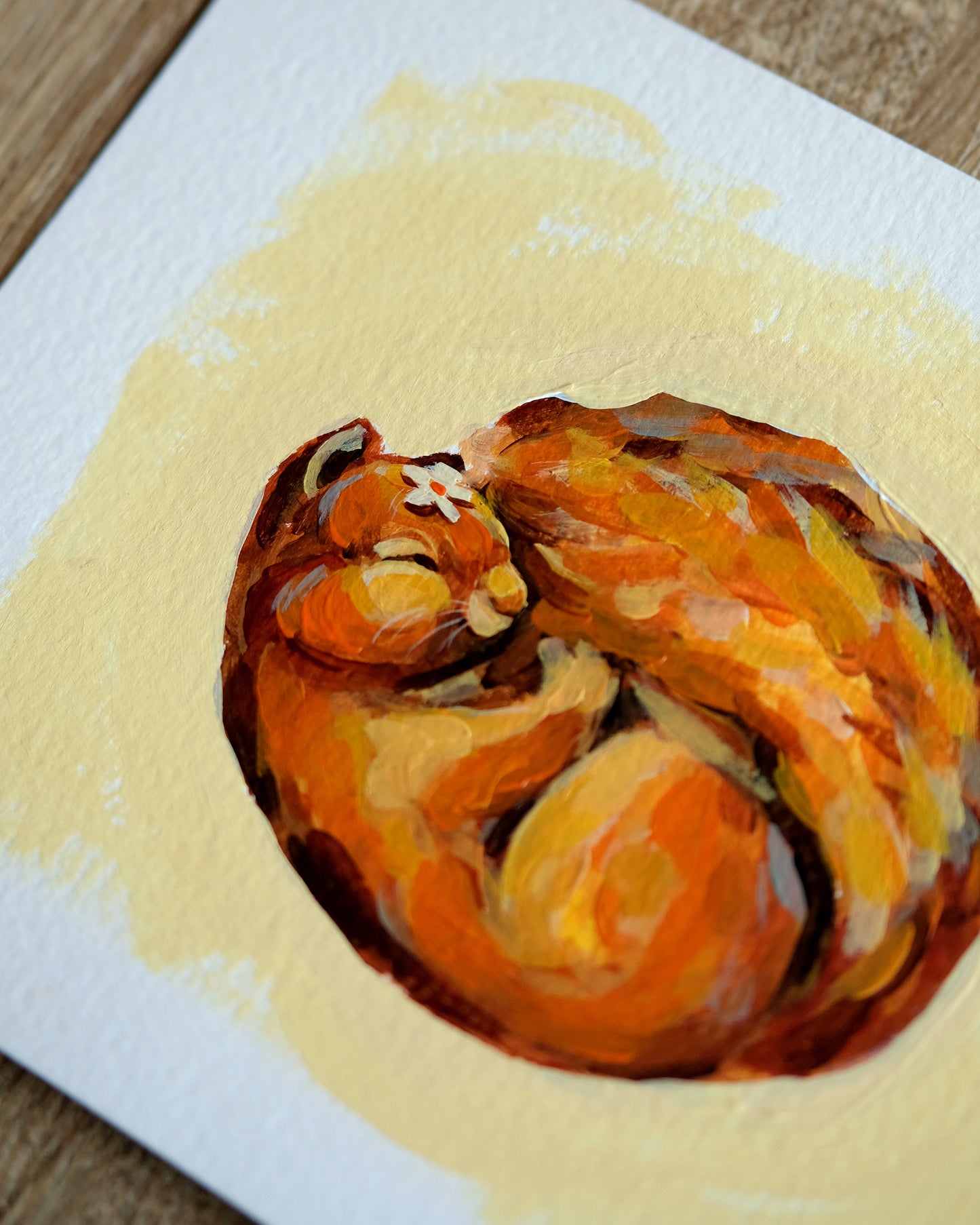 Sleeping Squirrel - Original
