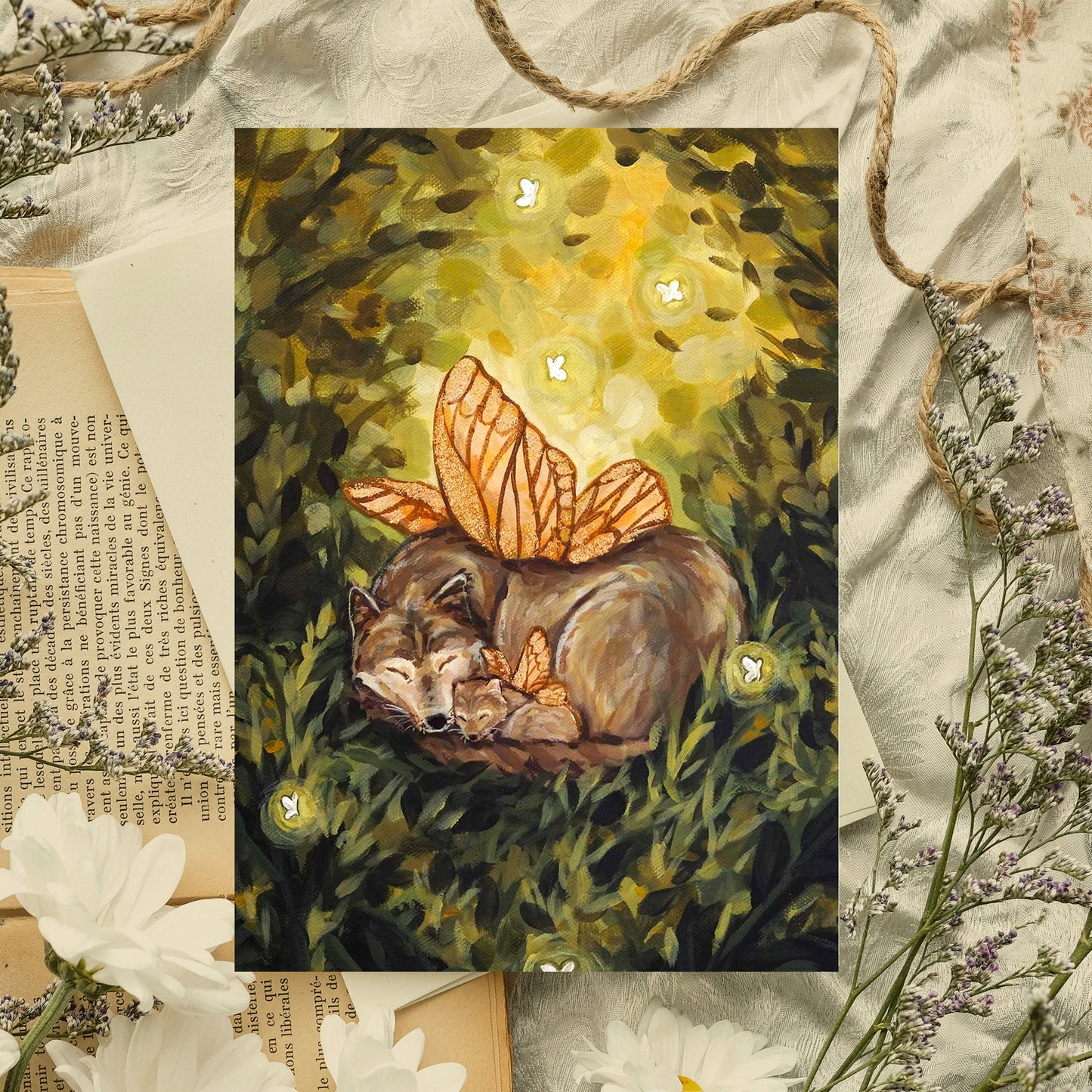 Fairy Wolves - Art Print