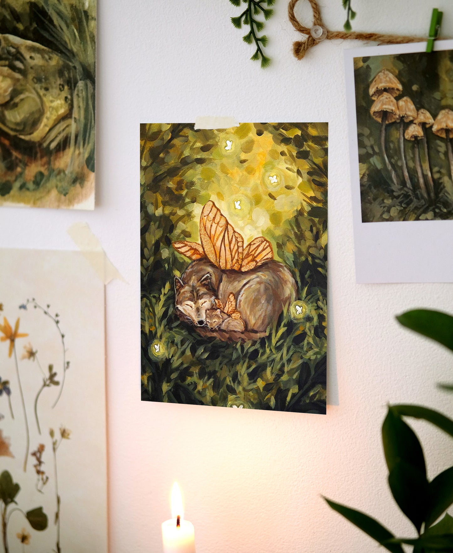 Fairy Wolves - Art Print